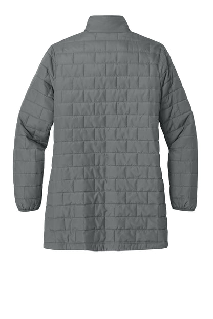 Rear View of SmokeGrey Port Authority Women's C-FREE Brick Jacket L854