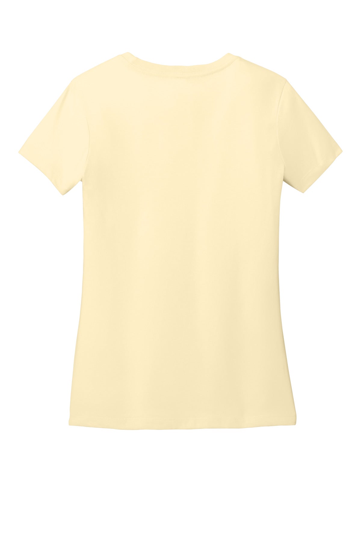 Rear View of SoftYellow District Women's Perfect Weight CVC Tee DT188