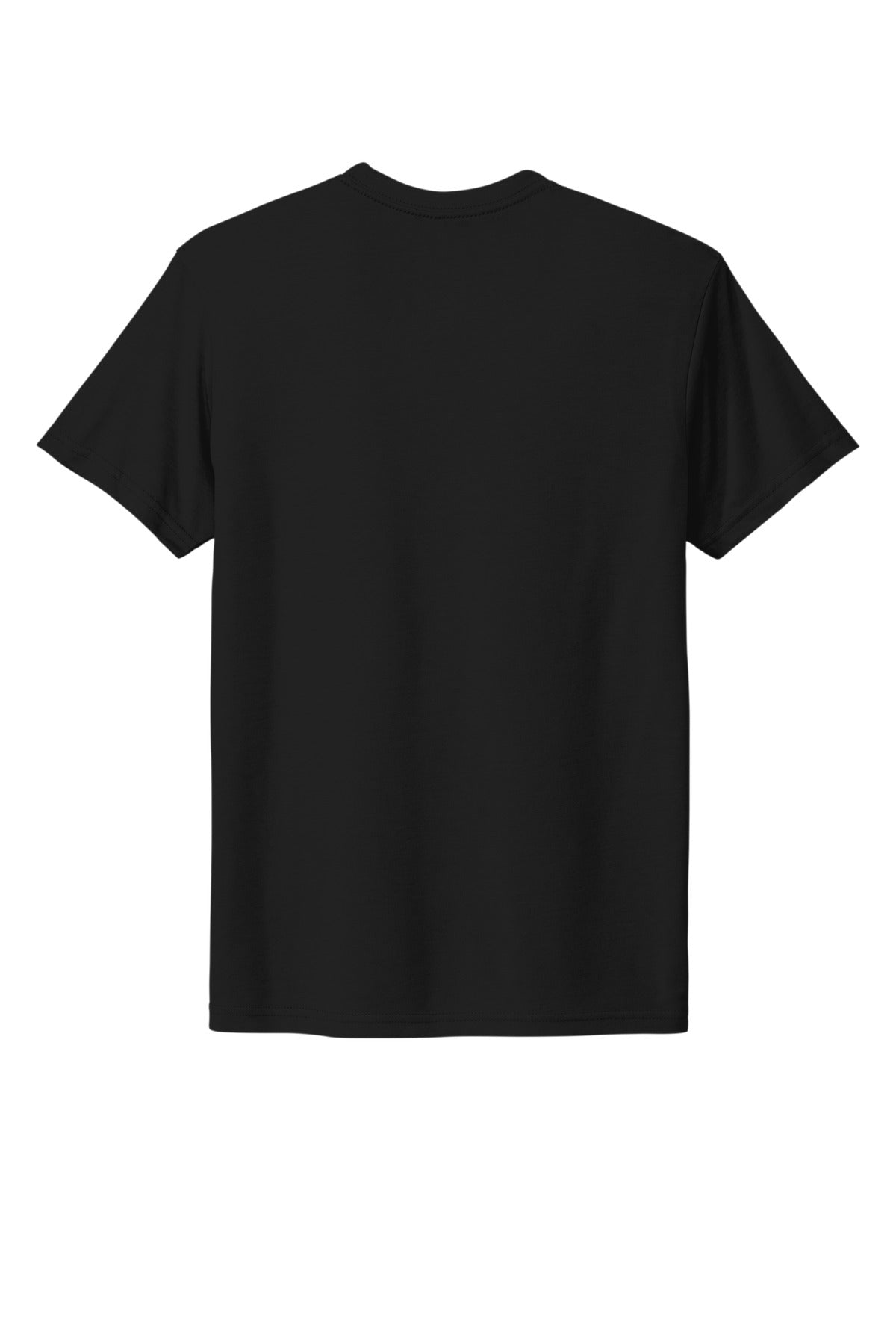 Rear View of SolidBlack Next Level Apparel Adult Tri-Blend Tee. NL6010