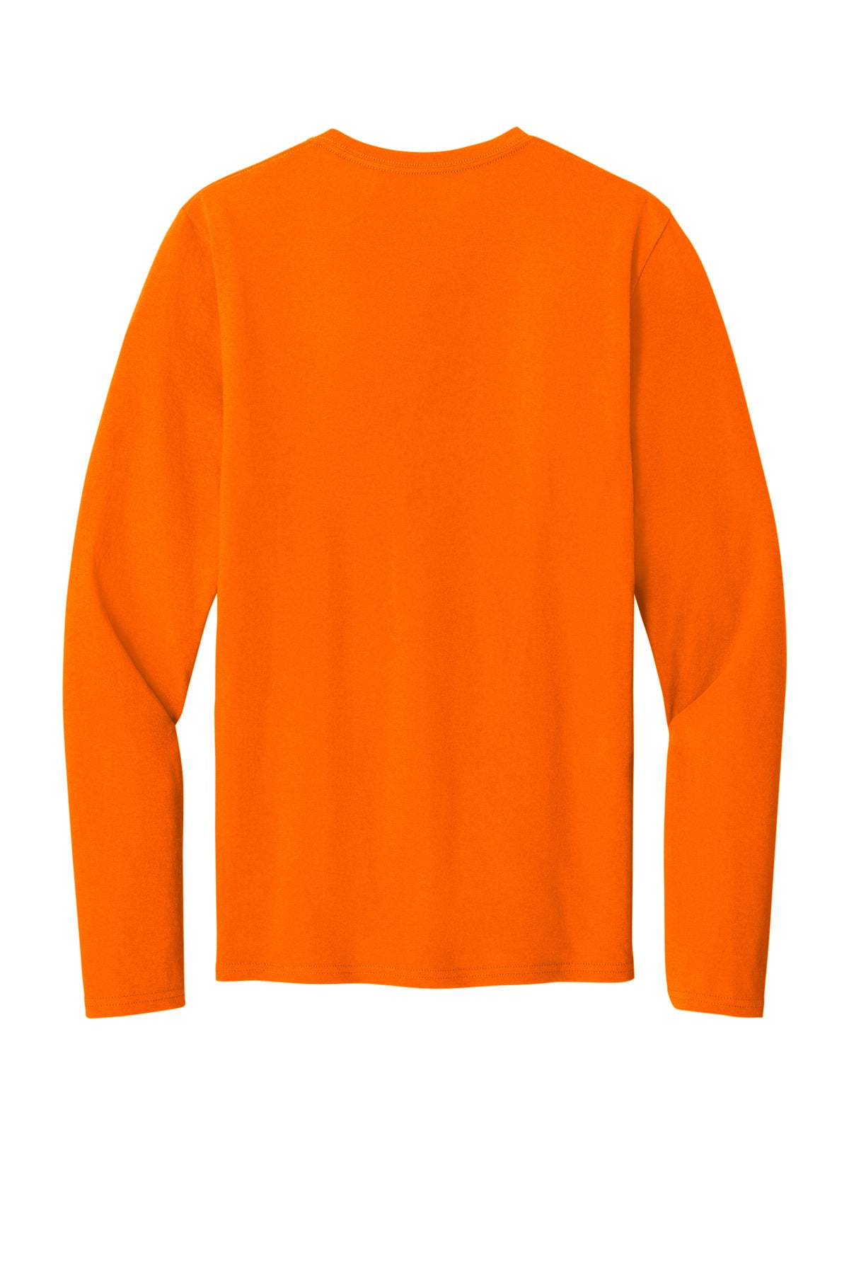 Rear View of SOrange Port & Co Easy Cotton Long Sleeve Tee PC43LS