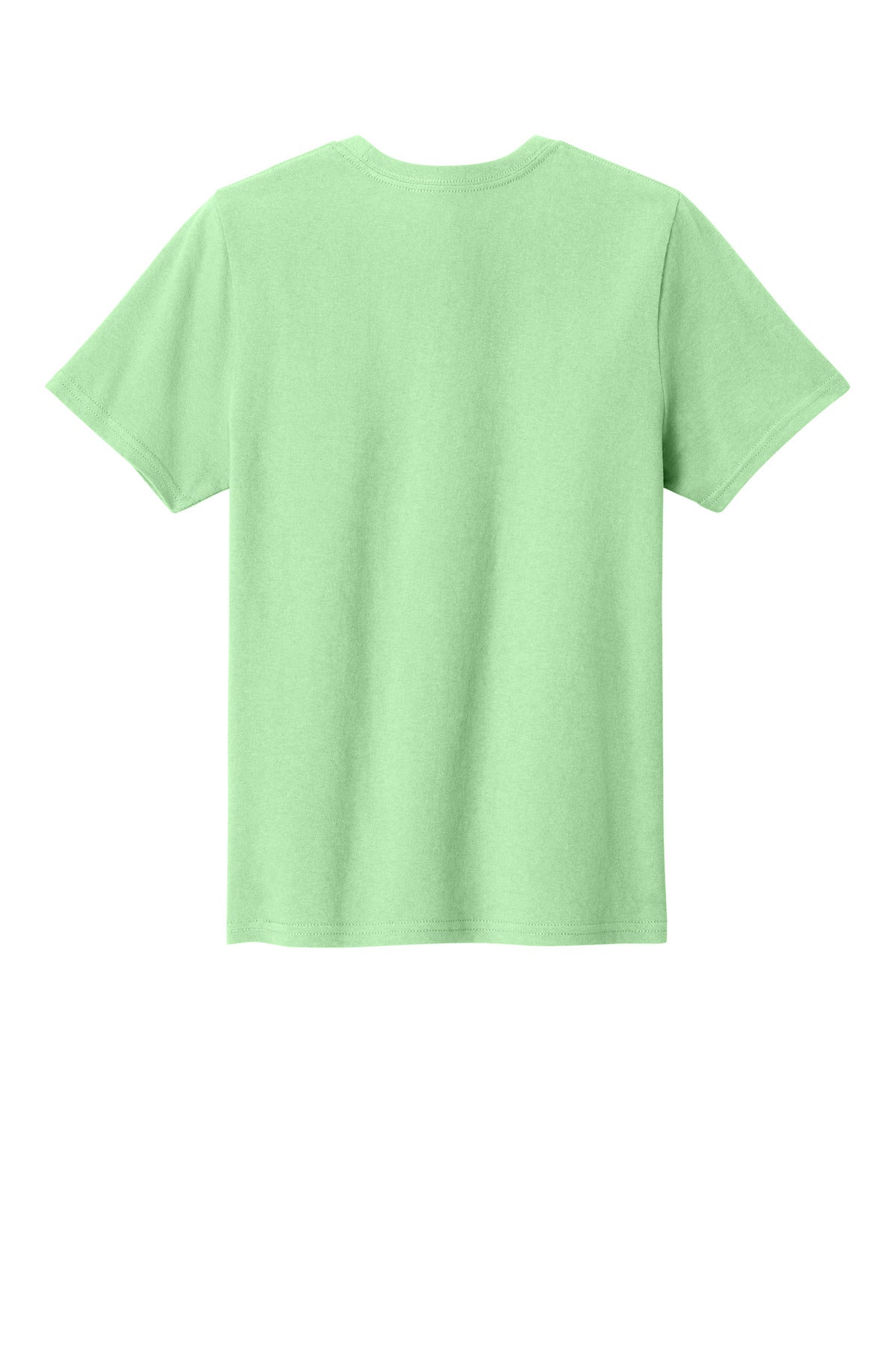 Rear View of Spearmint Port & Co Youth Easy Cotton Tee PC43Y