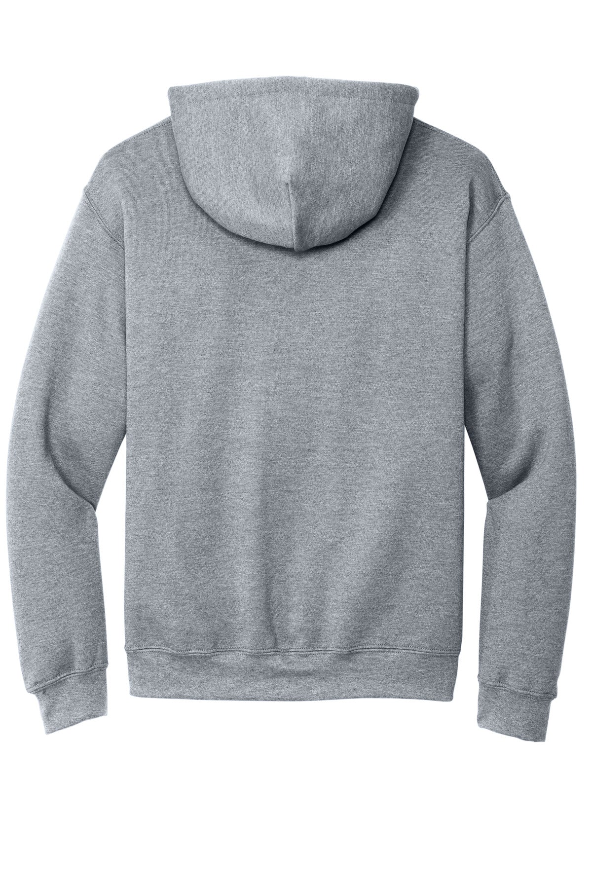 Rear View of Sport Grey Gildan - Heavy Blend Hooded Sweatshirt. 18500