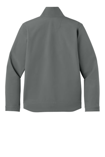 Rear View of Steel Carhartt Rain Defender Soft Shell Jacket CT106438