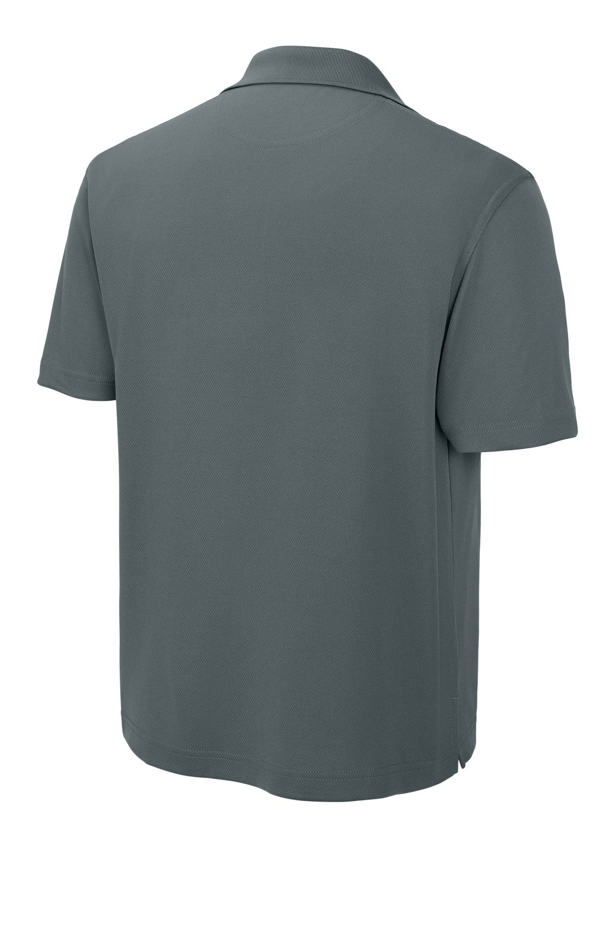 Rear View of Steel Sport-Tek Dri-Mesh Polo. K469