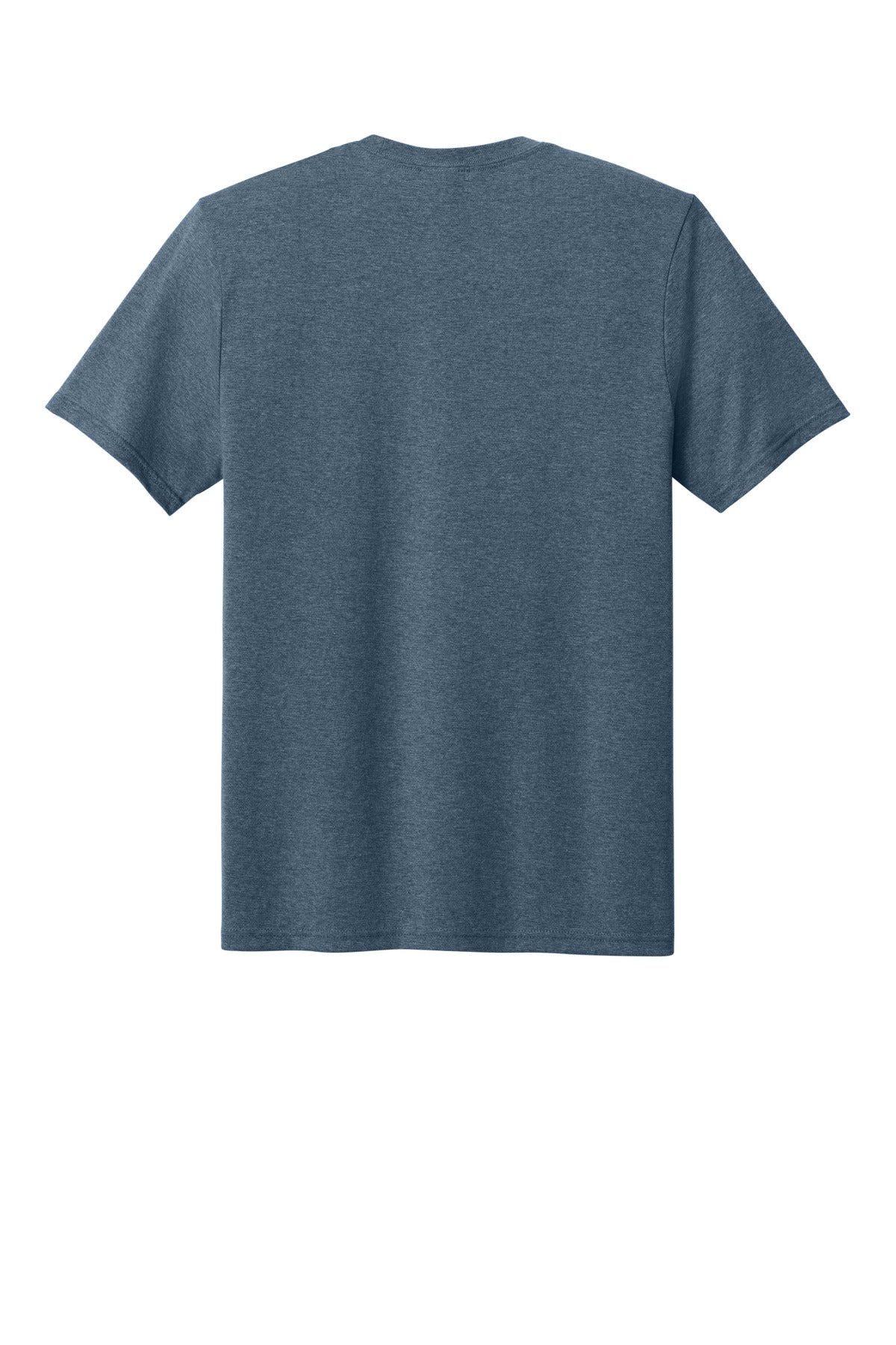 Rear View of SteelBlHtr Port & Co Tri-Blend Tee. PC330