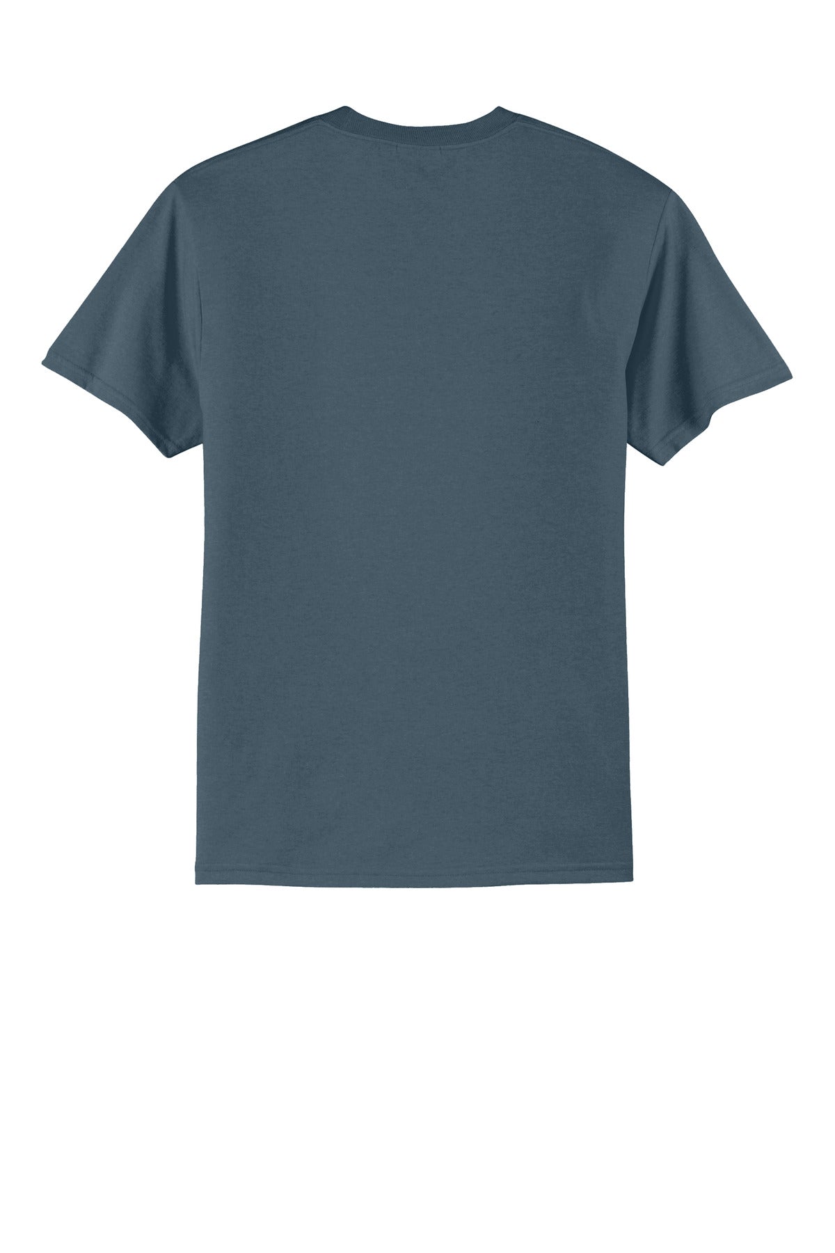 Rear View of SteelBlue Port & Co Core Blend Tee. PC55
