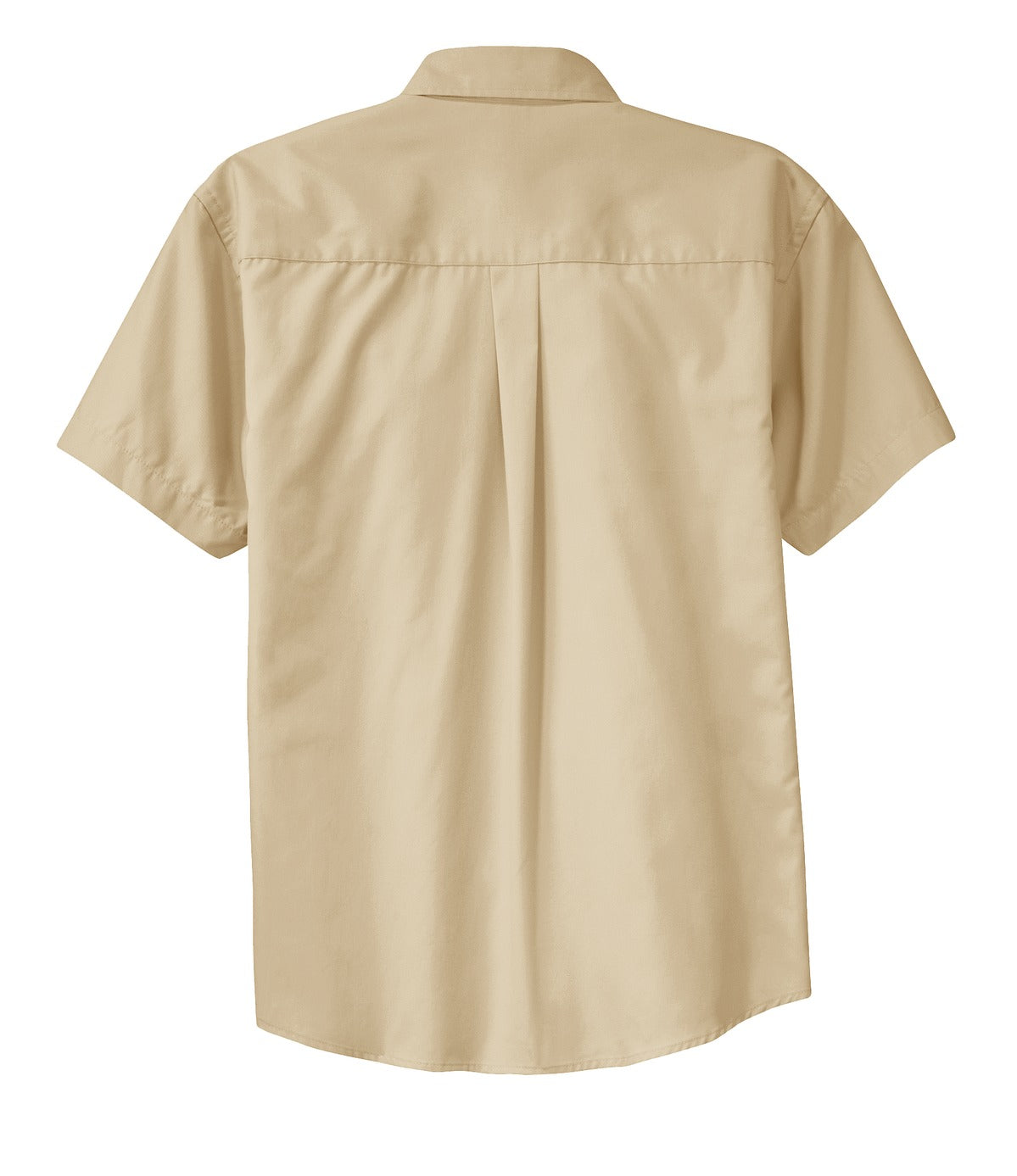 Rear View of Stone Port Authority Short Sleeve Easy Care Shirt. S508