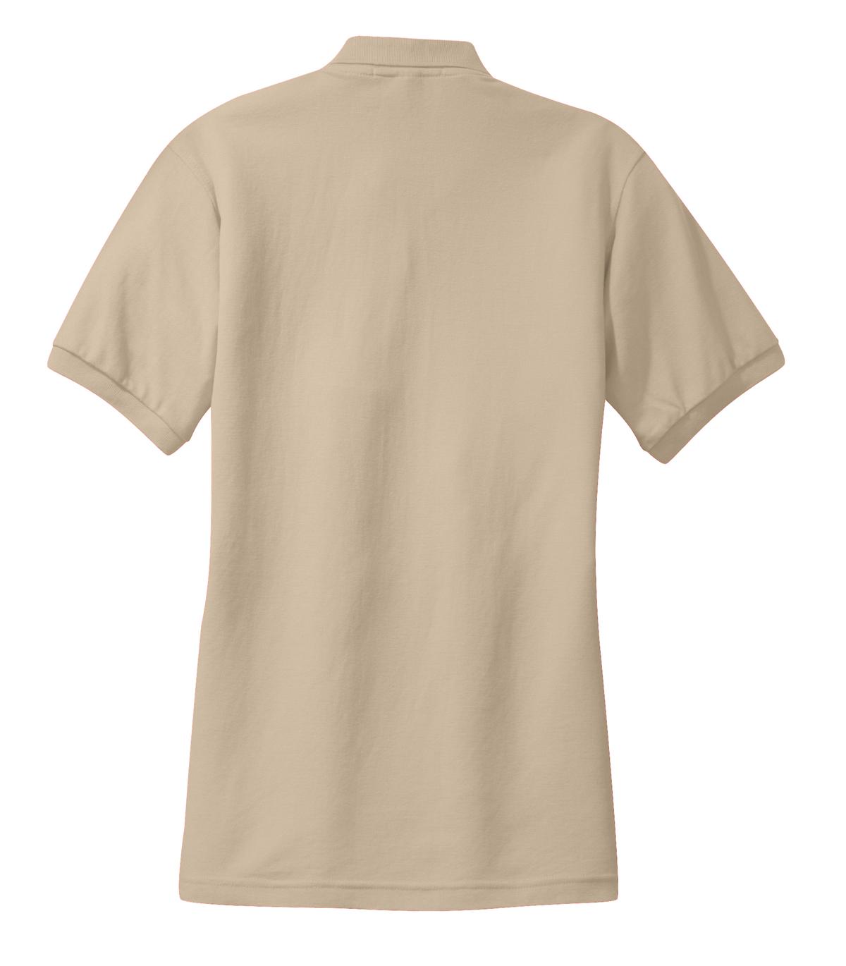 Rear View of Stone Port Authority Women's Silk Touch Polo. L500