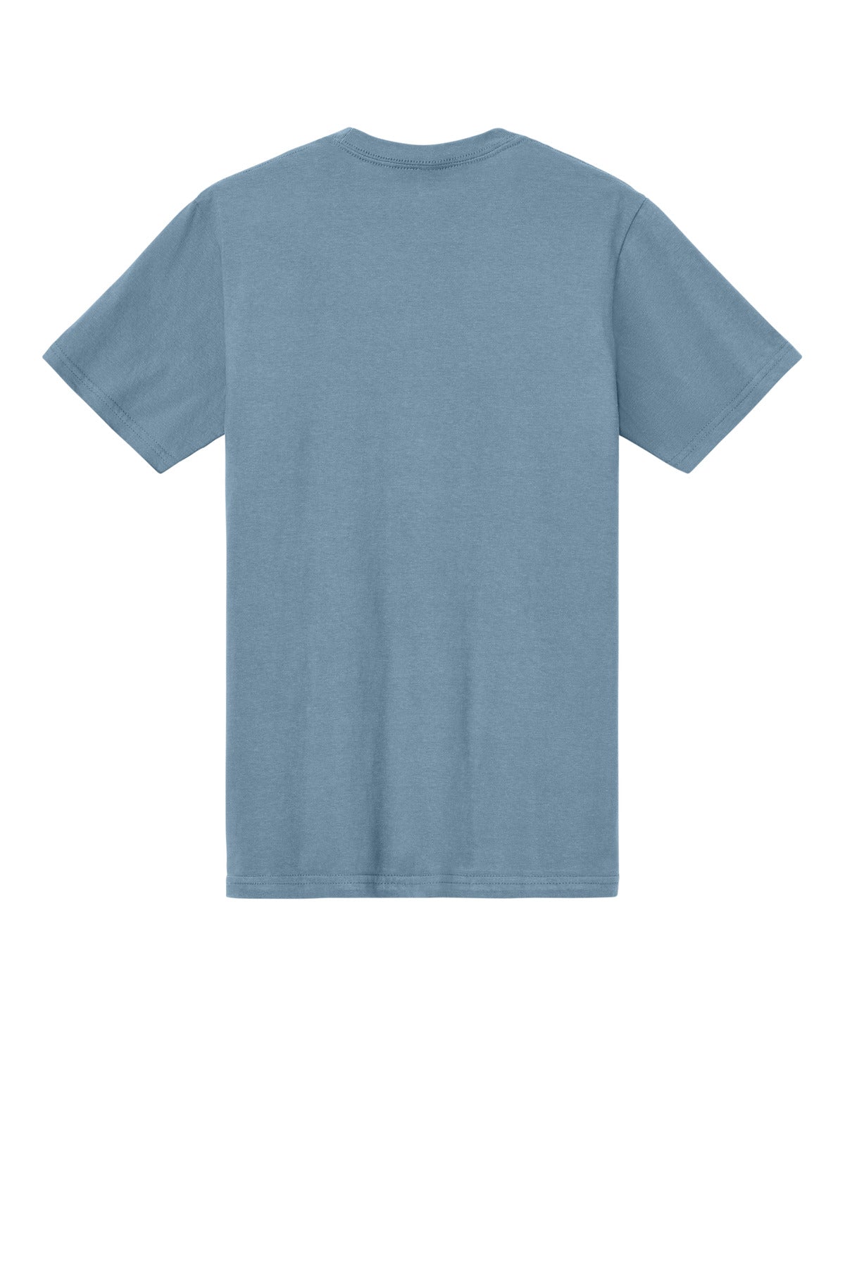 Rear View of StoneBlue Gildan Softstyle Midweight Tee 65000
