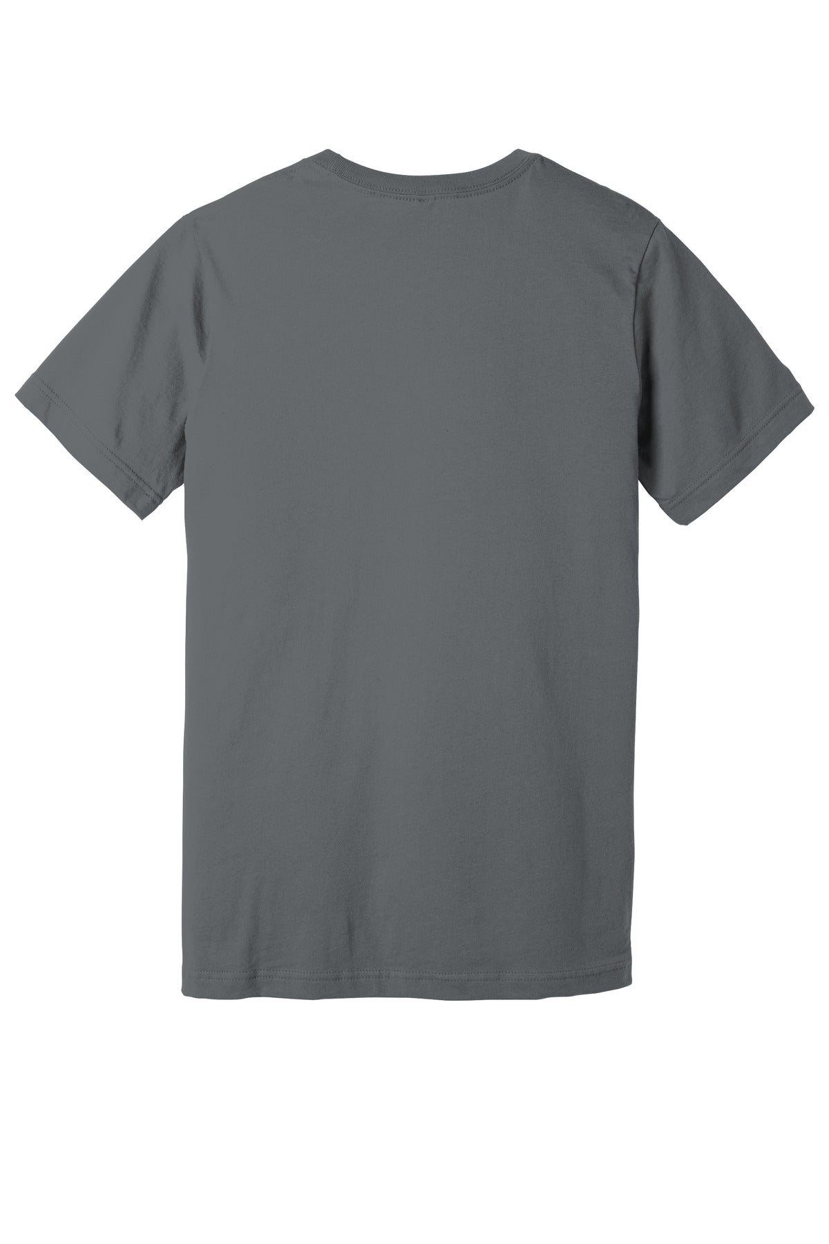 Rear View of Storm BELLA+CANVAS Unisex Jersey Short Sleeve Tee. BC3001