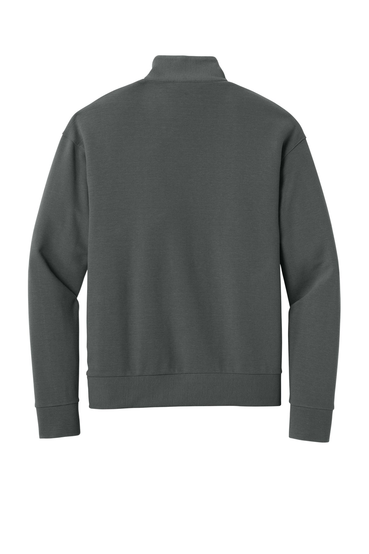 Rear View of StormGrey Mercer+Mettle Linear Texture 1/4-Zip MM3040