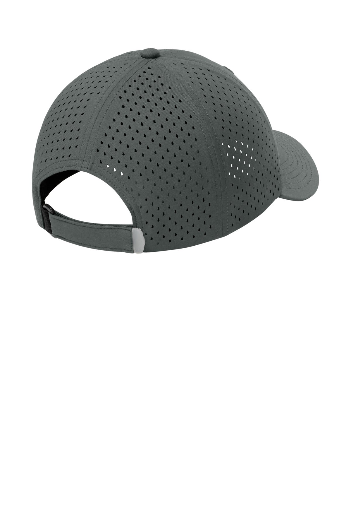 Rear View of StormGrey Port Authority All-Day Performance UPF Perforated Cap C995