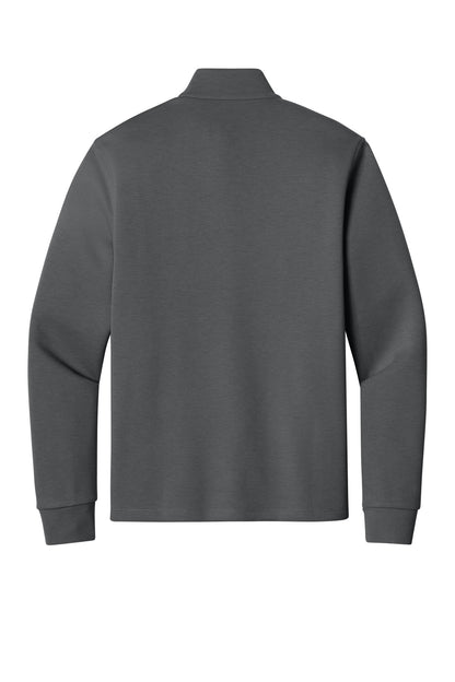 Rear View of StormGrey Port Authority Wearever Signature Double Pique 1/4-Zip K210