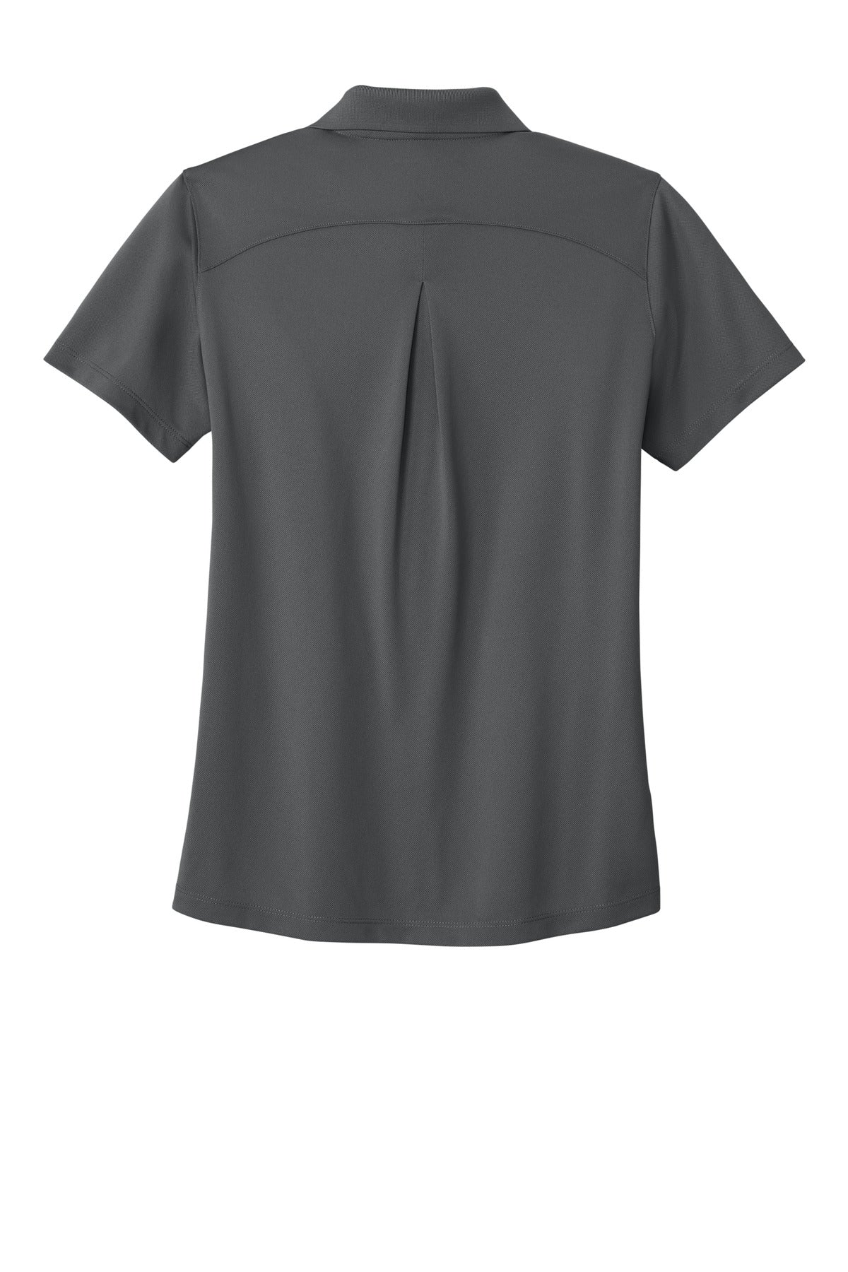 Rear View of StormGrey Port Authority Women's Wearever Performance Pique Polo LK240