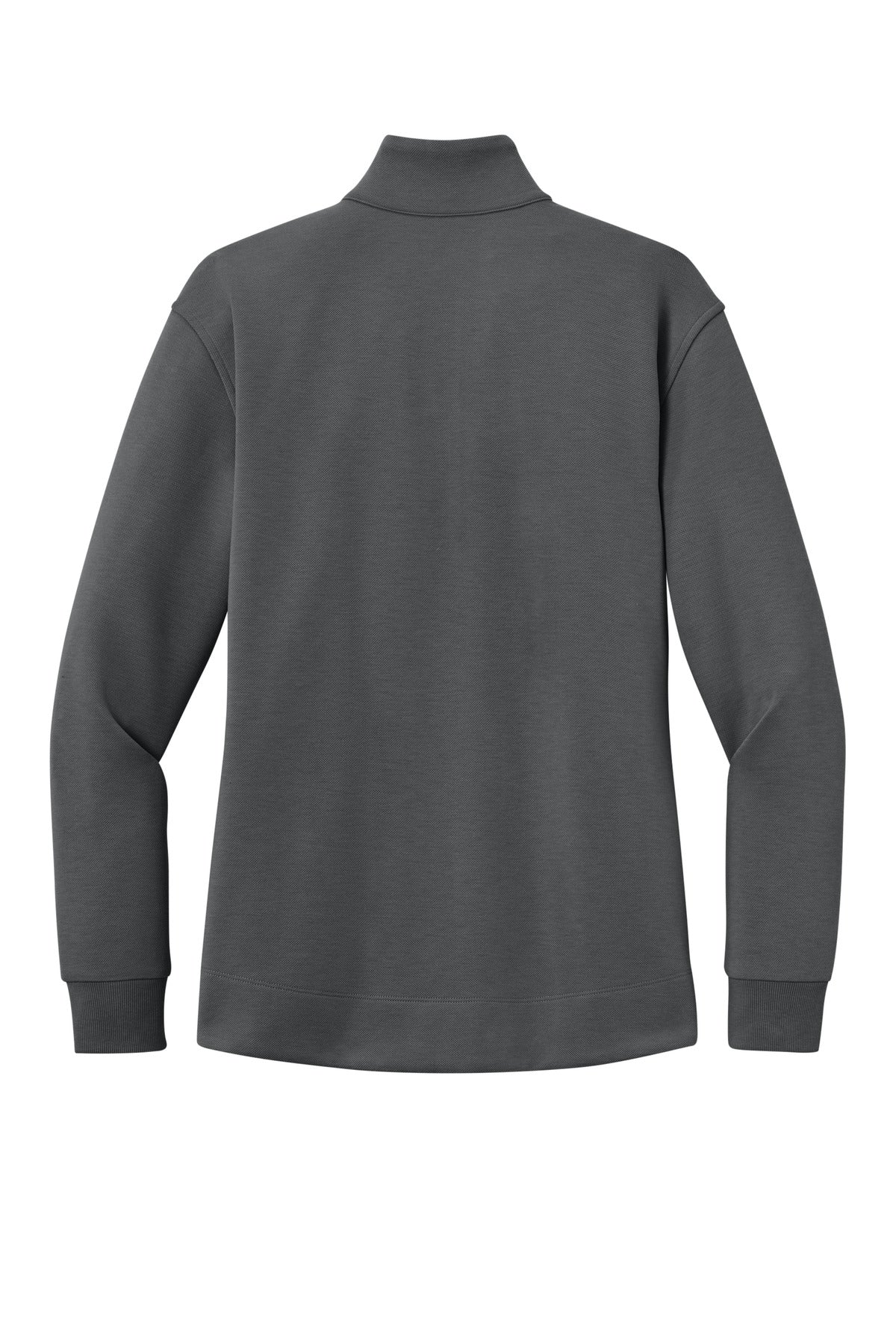 Rear View of StormGrey Port Authority Women's Wearever Signature Double Pique 1/4-Zip LK210