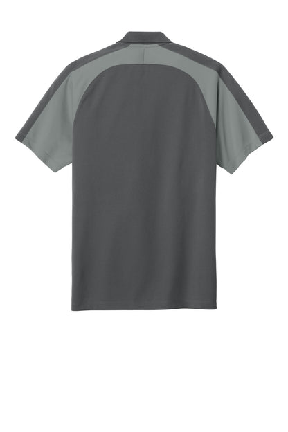 Rear View of StrmG/GsG Port Authority Wearever Performance Pique Colorblock Polo K247