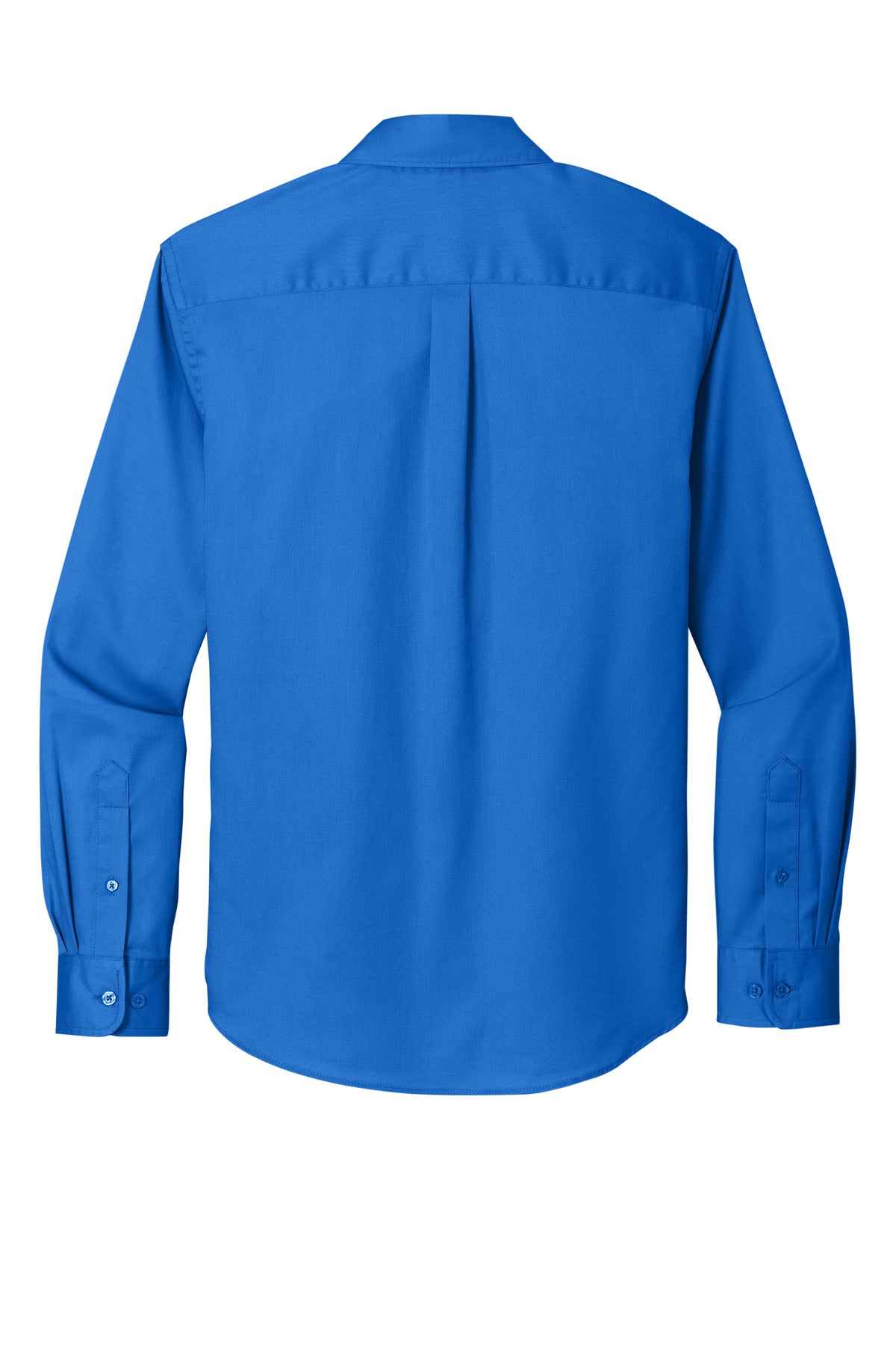 Rear View of StrongBlue Port Authority Long Sleeve SuperPro React Twill Shirt. W808