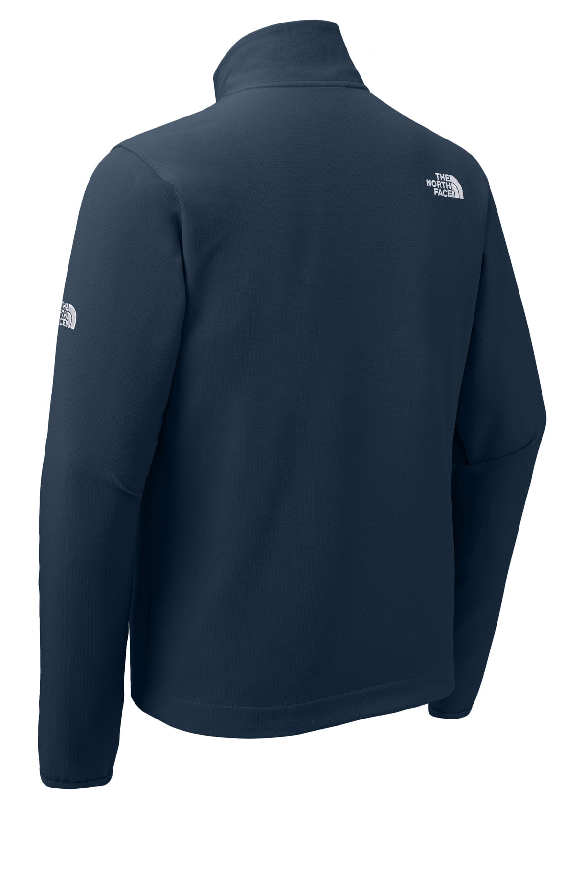 Rear View of SummitNavy The North Face Edge Stretch Soft Shell Jacket NF0A8ENN