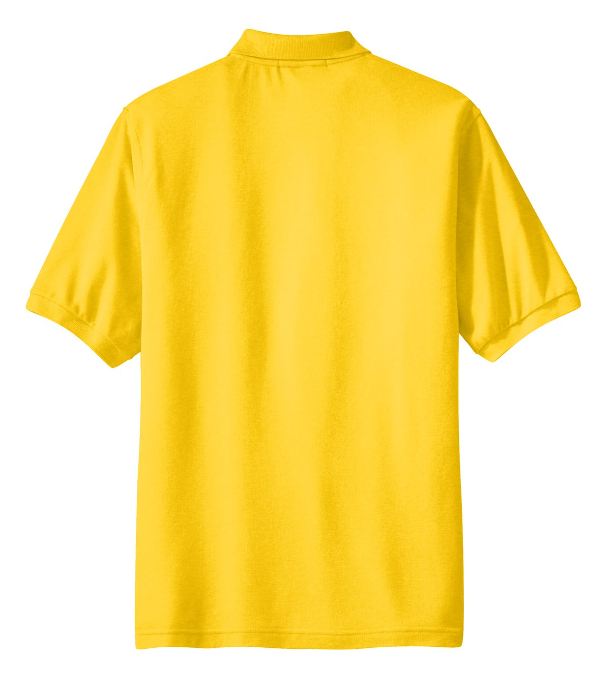 Rear View of Sunflower Yllw Port Authority Extended Size Silk Touch Polo K500ES