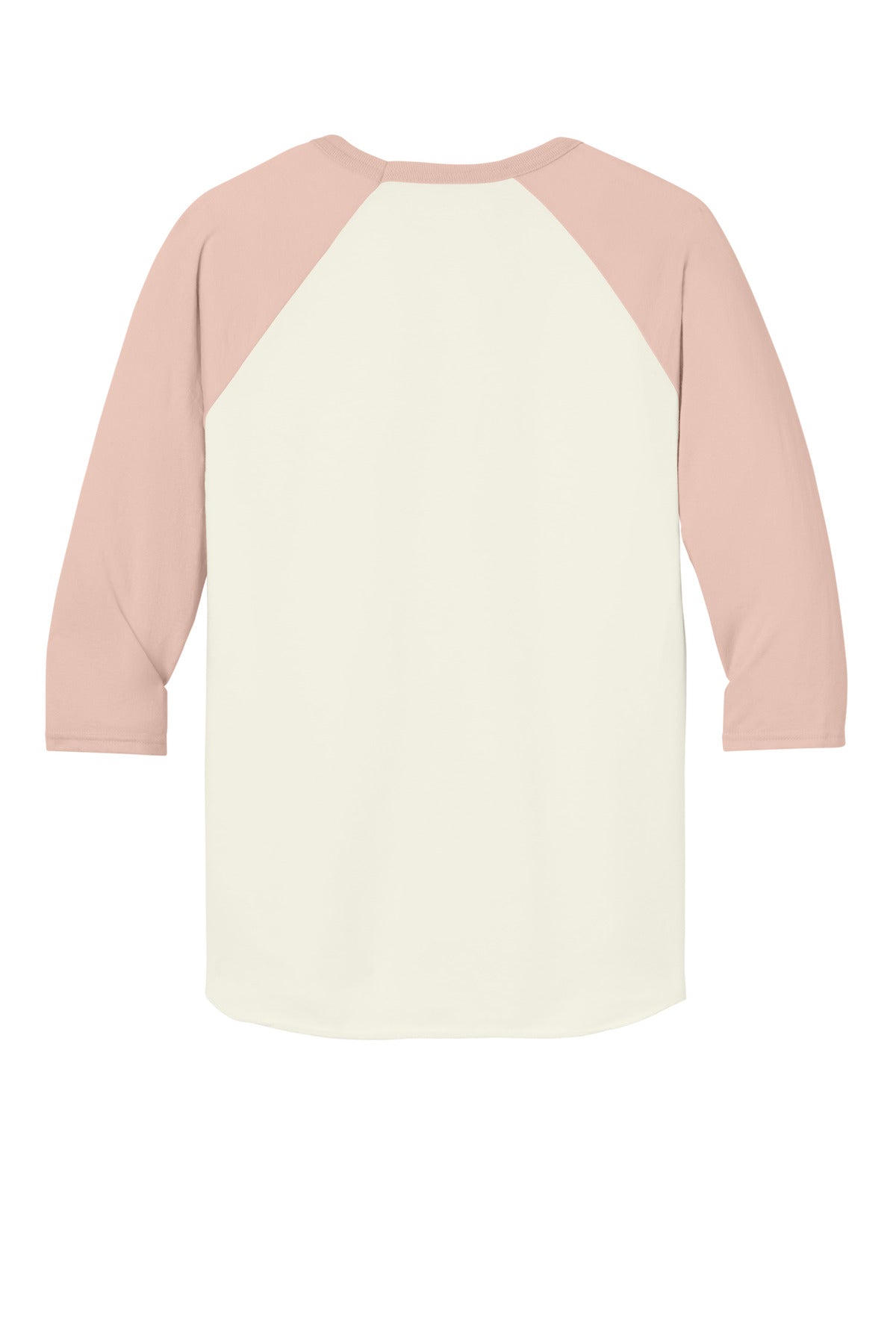 Rear View of SwCrH/BlsP Jerzees Unisex Premium Blend Combed Ring Spun 3/4-Sleeve Raglan 560R
