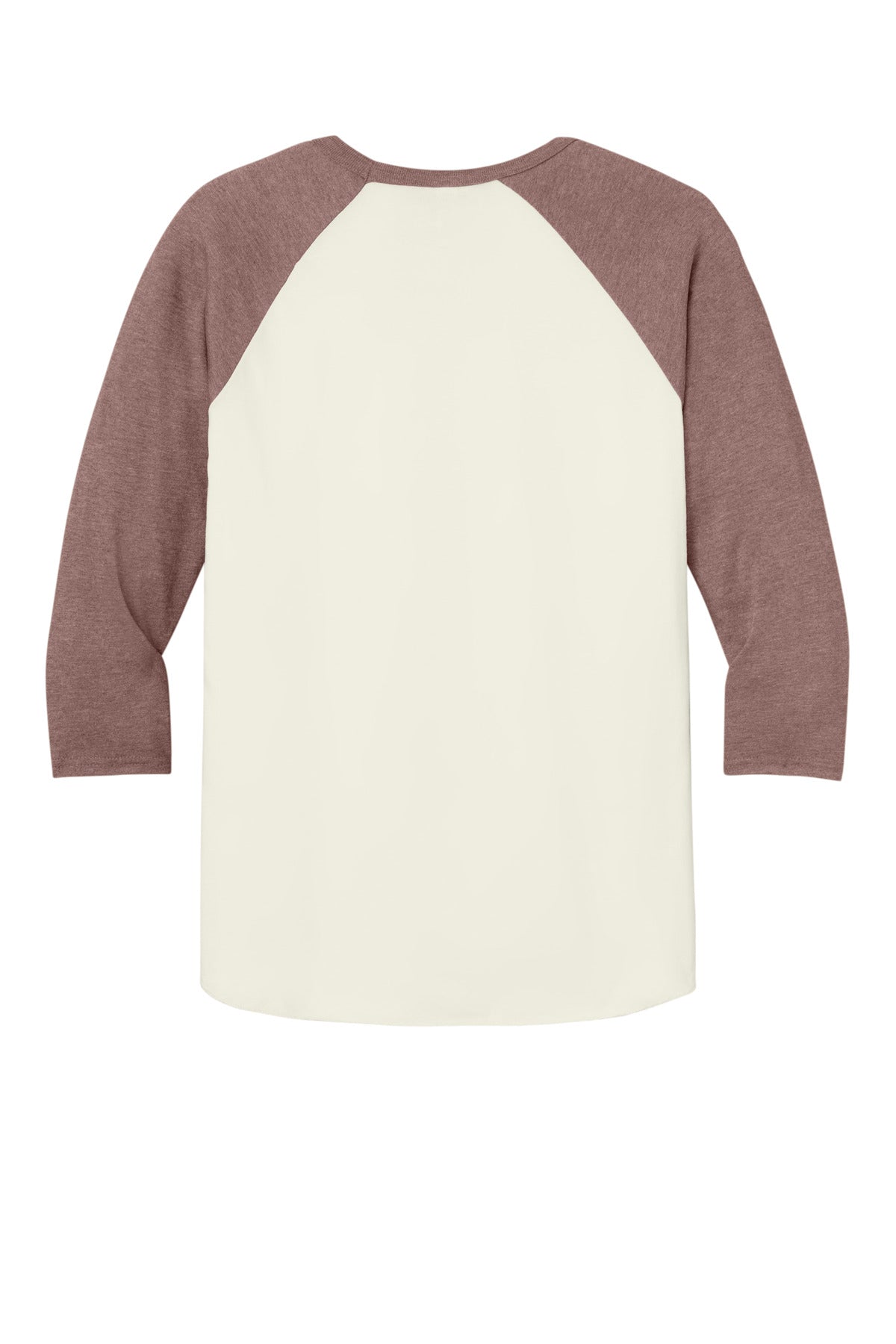 Rear View of SwCrH/HMve Jerzees Unisex Premium Blend Combed Ring Spun 3/4-Sleeve Raglan 560R
