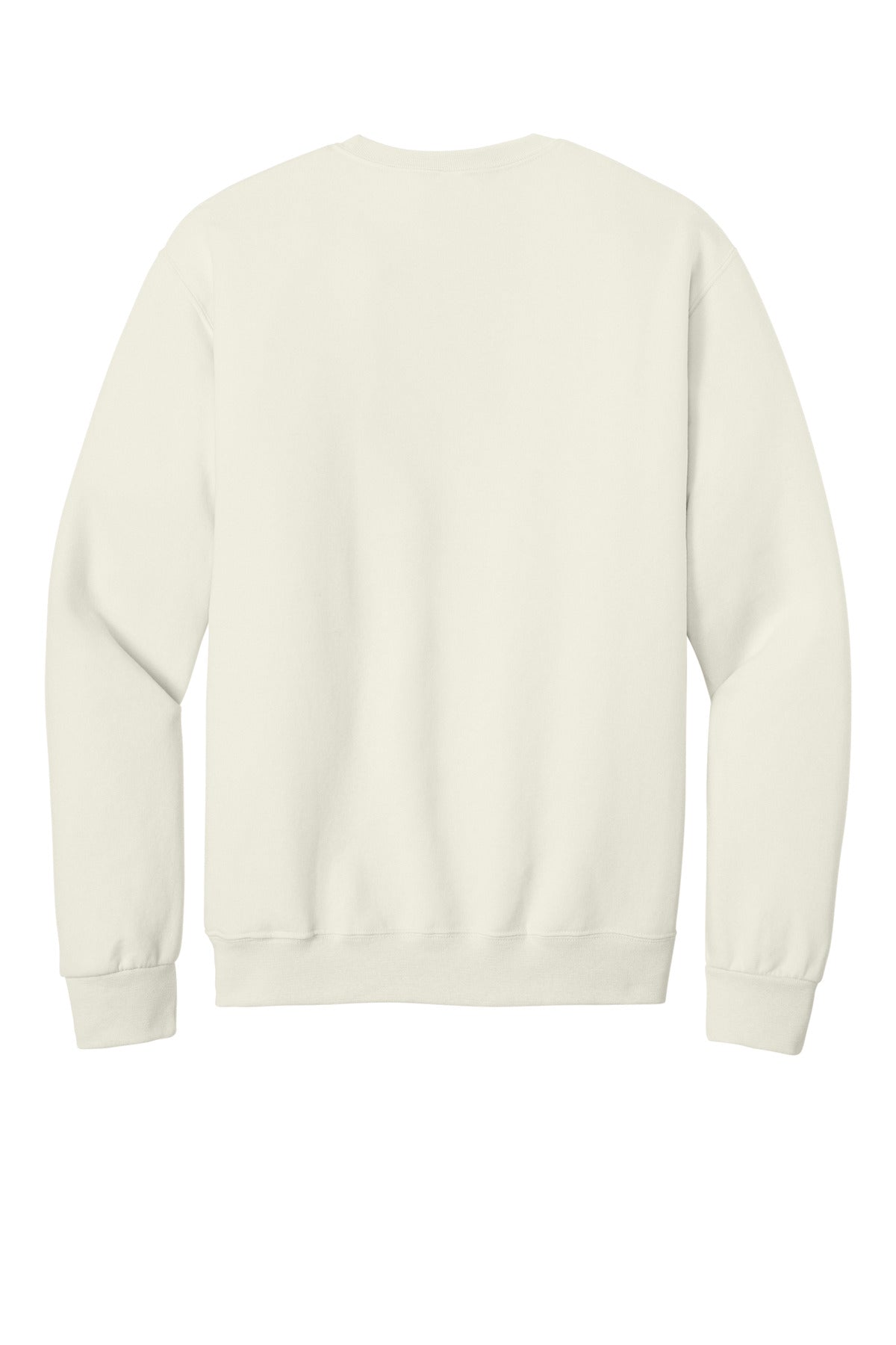 Rear View of SwtCrmHthr Jerzees - NuBlend Crewneck Sweatshirt. 562M