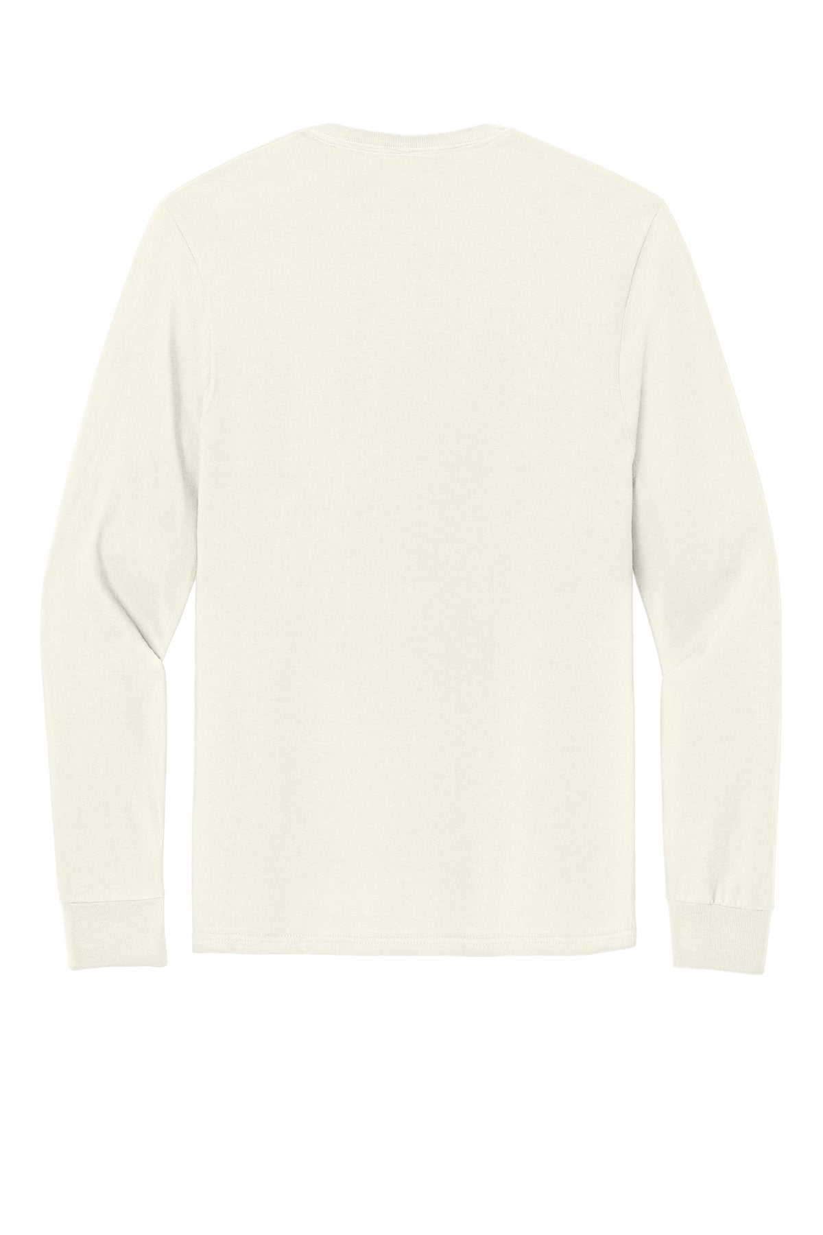 Rear View of SwtCrmHthr Jerzees Ultimate Unisex Ring Spun Long Sleeve T-Shirt IC46L