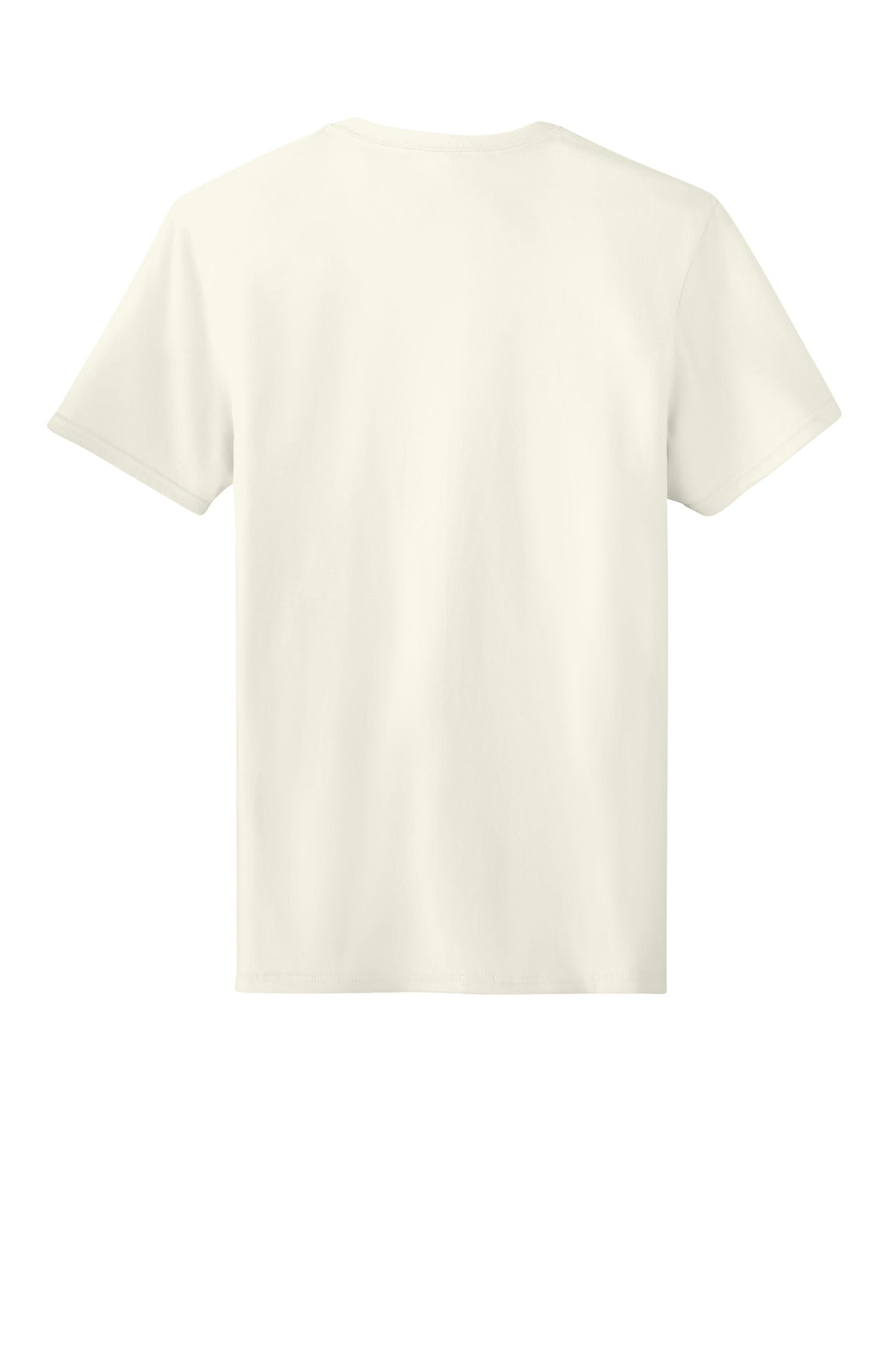 Rear View of SwtCrmHthr Jerzees Unisex Premium Combed Ring Spun Cotton Tee 570M
