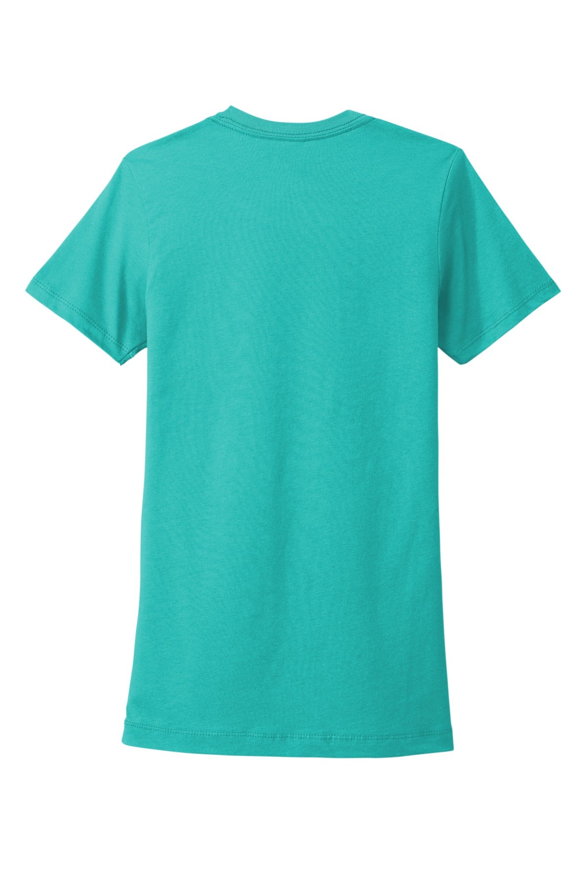 Rear View of TahitiBlue Next Level Apparel Women's Cotton Tee. NL3900
