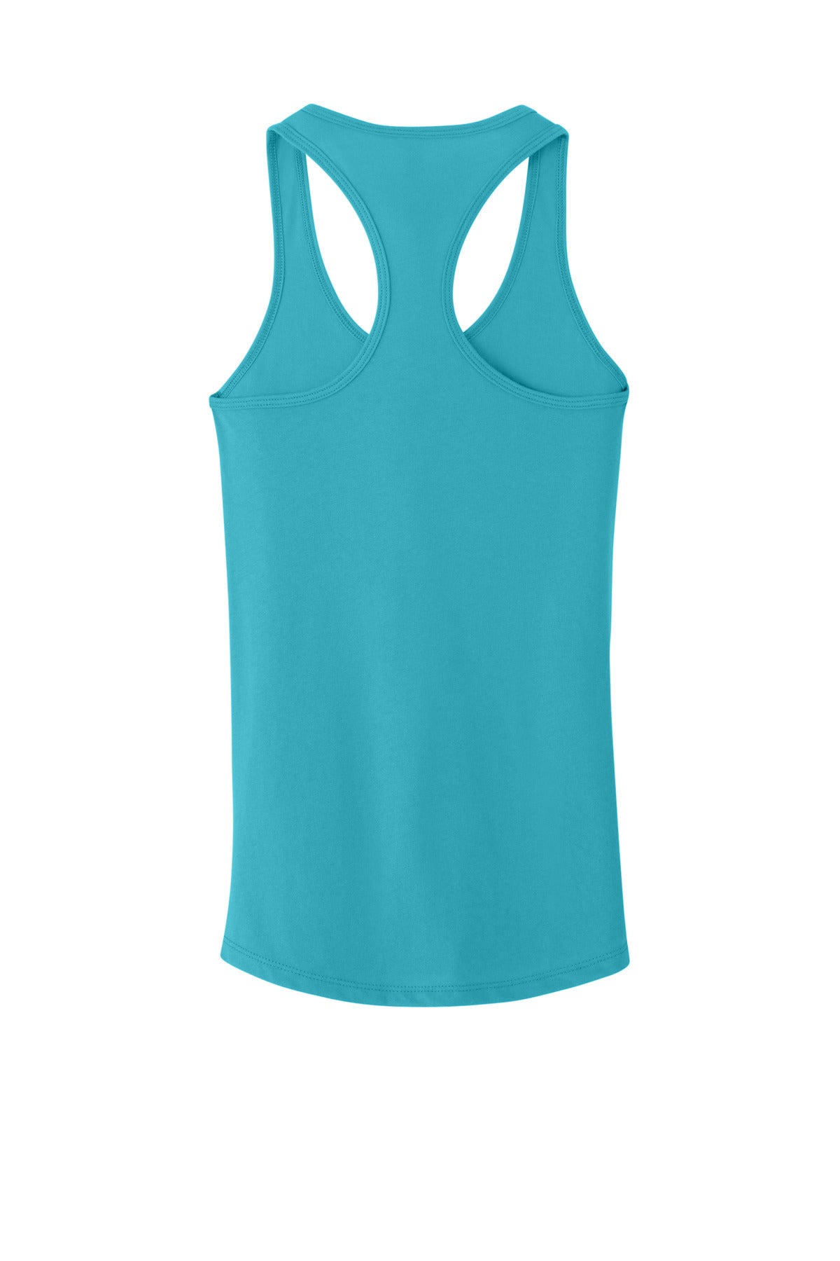 Rear View of TahitiBlue Next Level Apparel Women's Ideal Racerback Tank NL1533