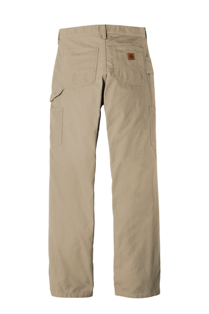 Rear View of Tan Carhartt Canvas Work Dungaree. CTB151