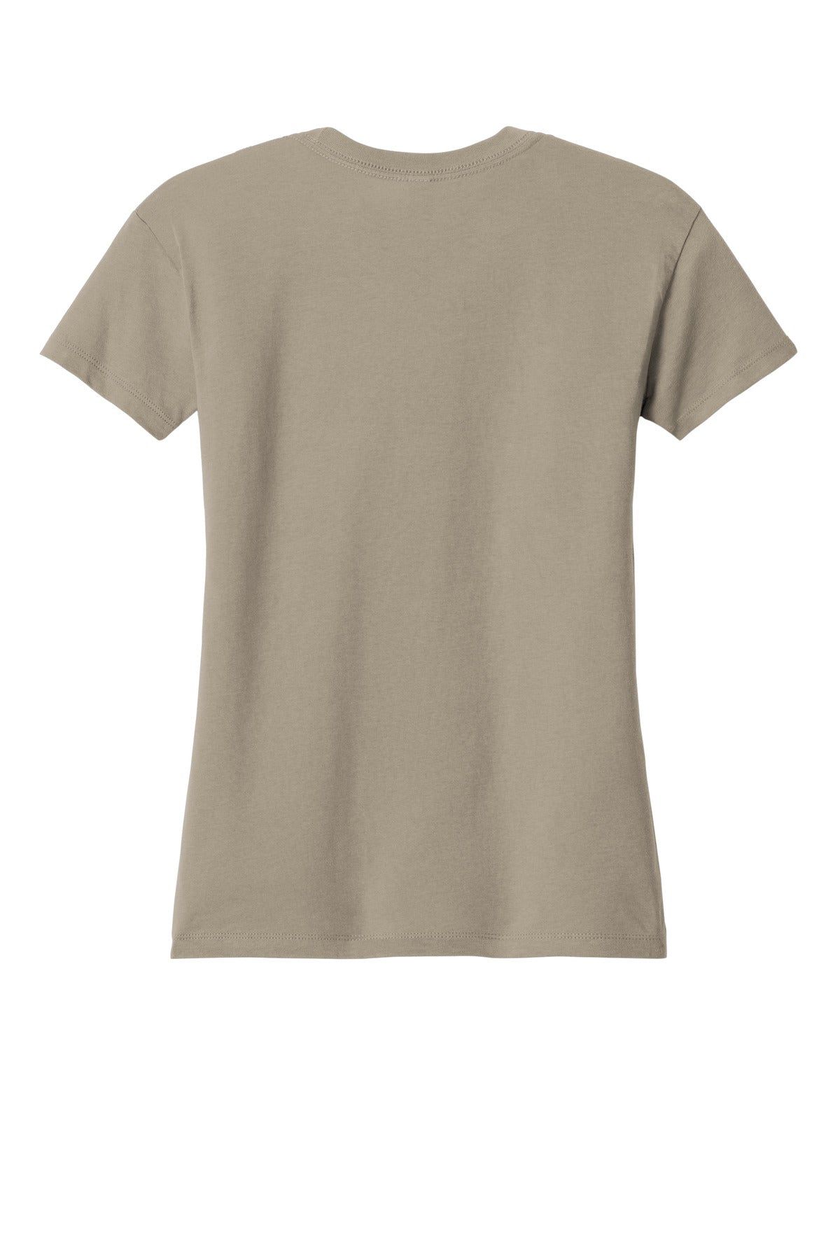 Rear View of Tan Next Level Apparel Women's Cotton Relaxed Tee NL3910