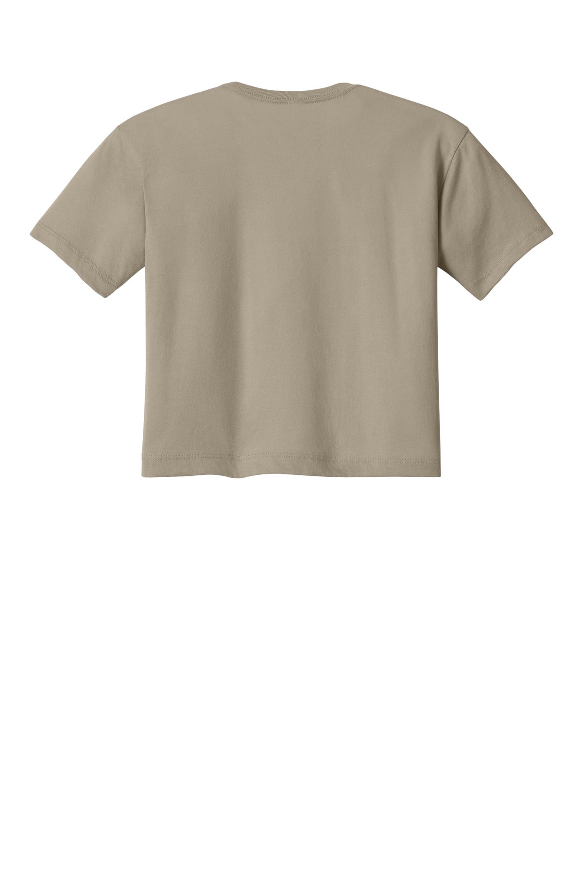 Rear View of Tan Next Level Apparel Women's Ideal Crop Top NL1580
