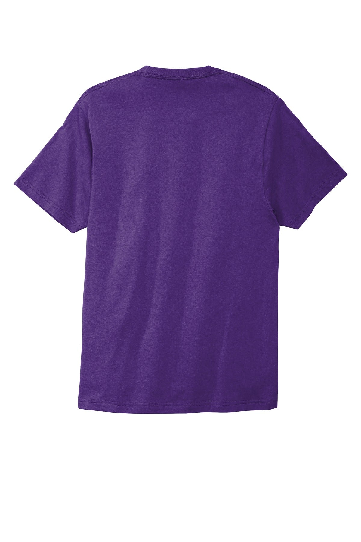 Rear View of Team Purple Port & Co Bouncer Tee PC600
