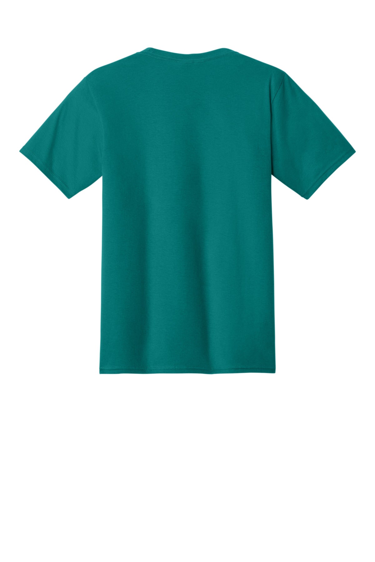 Rear View of Team Teal Port & Co Fan Favorite Tee. PC450