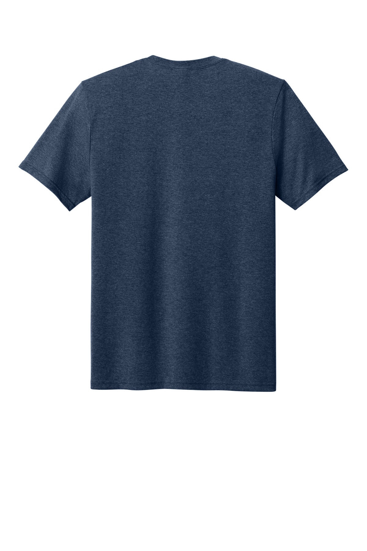 Rear View of TeamNavyHt Port & Co Tri-Blend Tee. PC330