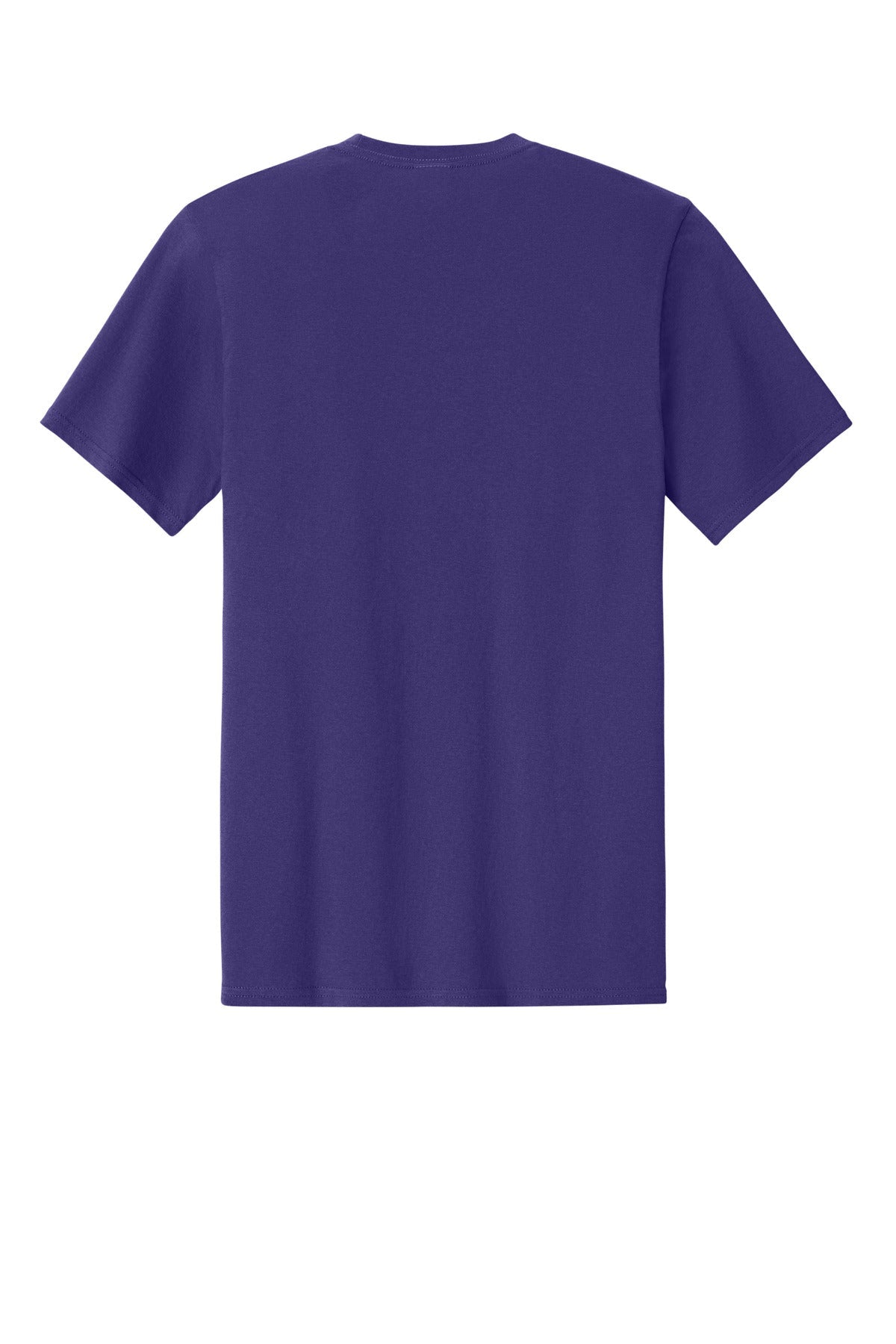 Rear View of TeamPurple Port & Co Easy Cotton Tee PC43