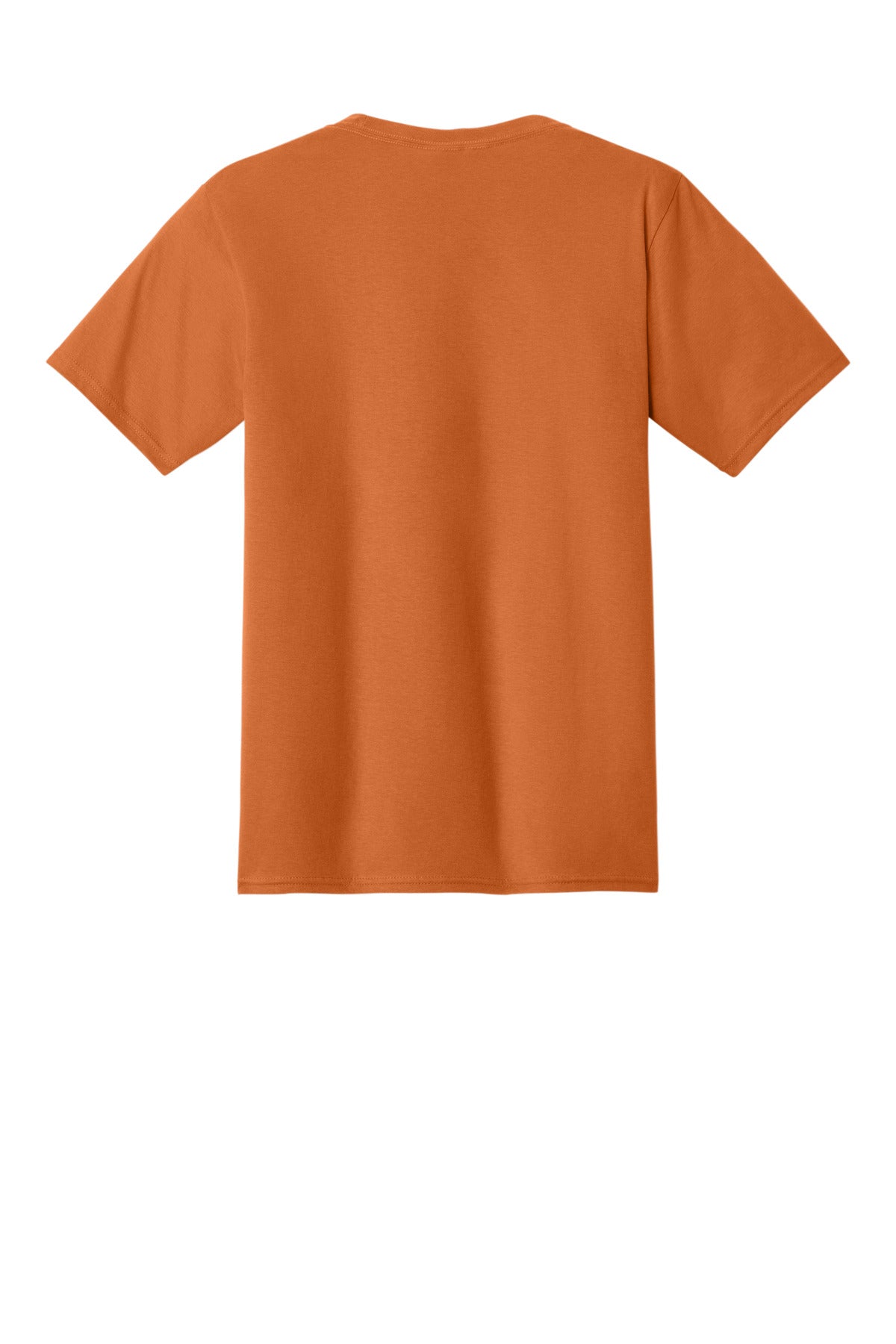 Rear View of Texas Orange Port & Co Fan Favorite Tee. PC450