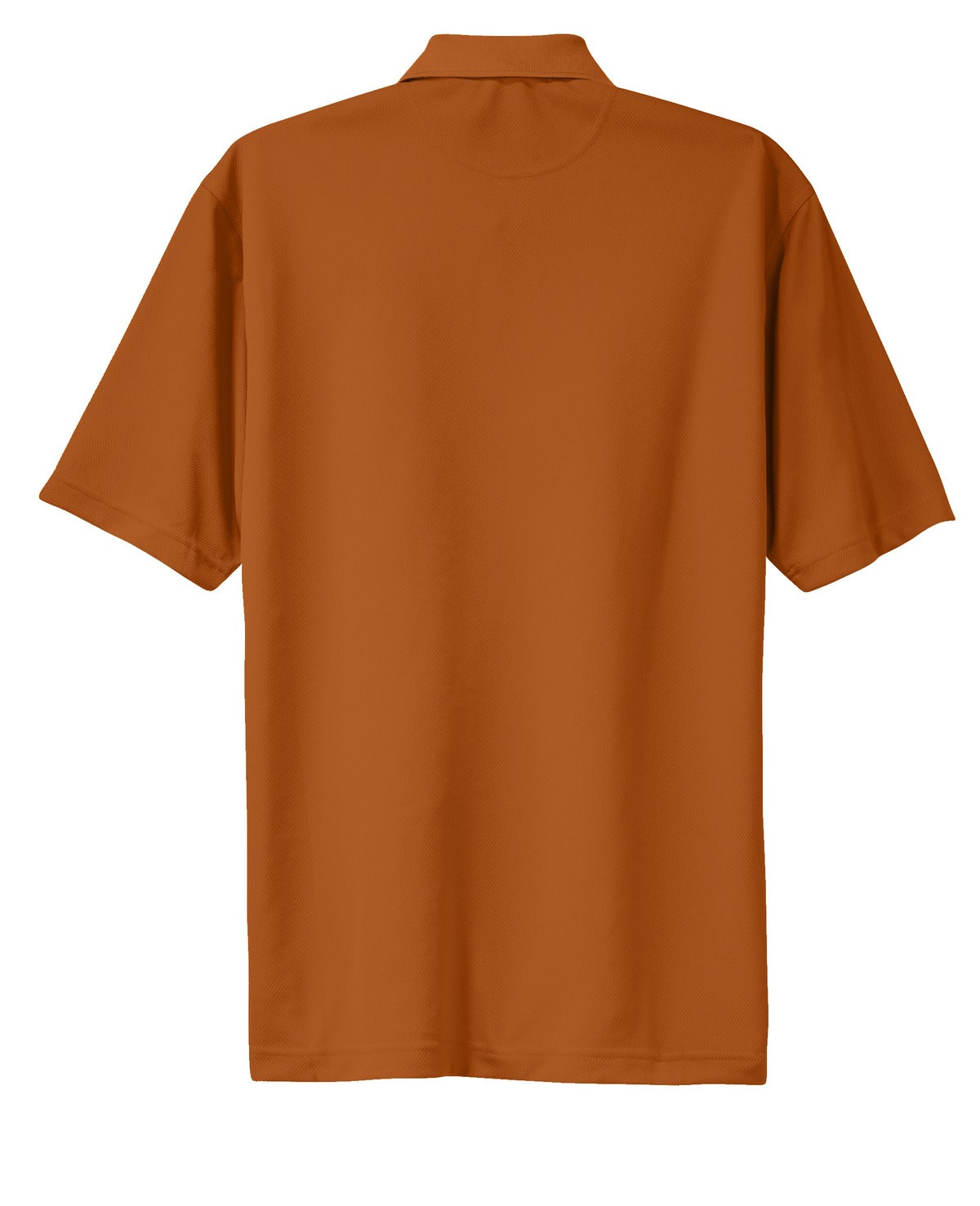 Rear View of Texas Orange Sport-Tek Dri-Mesh Polo. K469