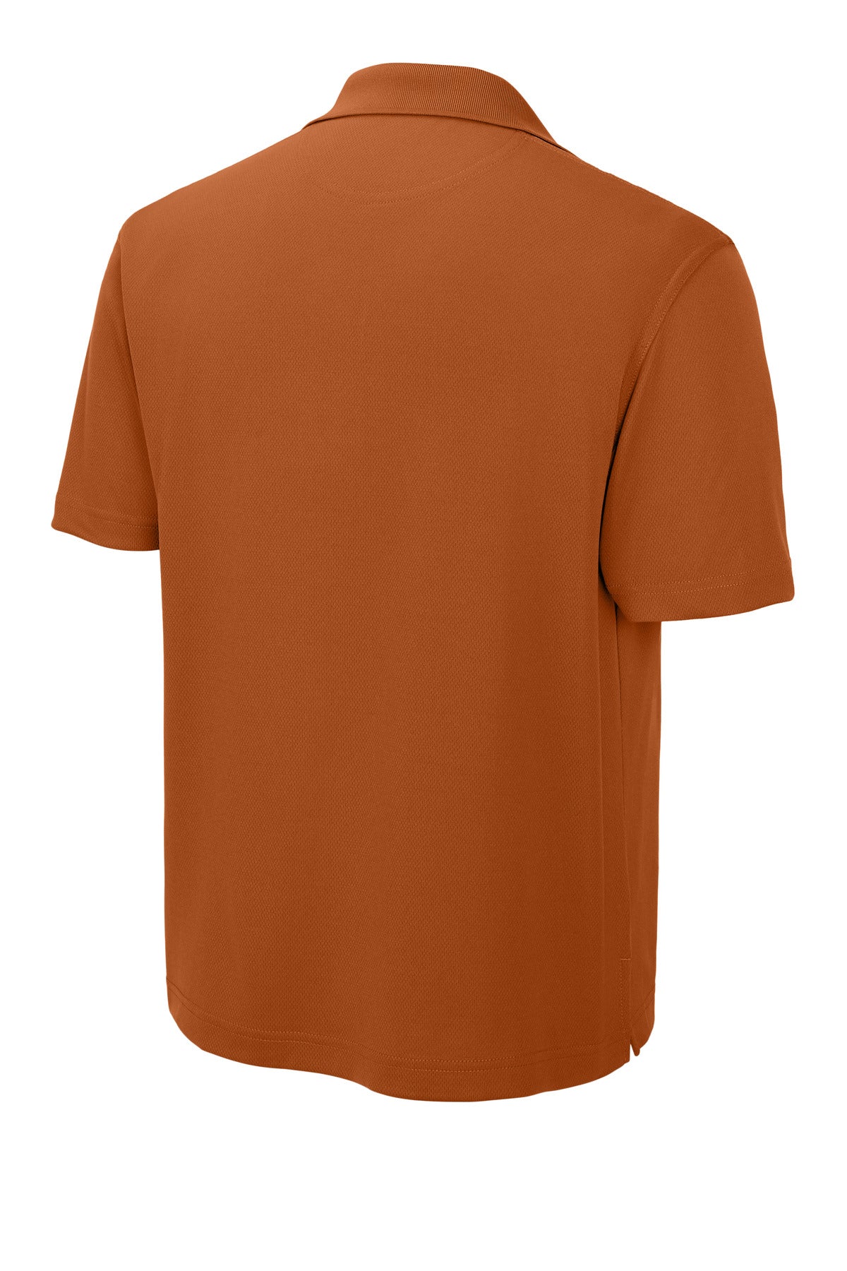 Rear View of Texas Orange Sport-Tek Dri-Mesh Polo. K469
