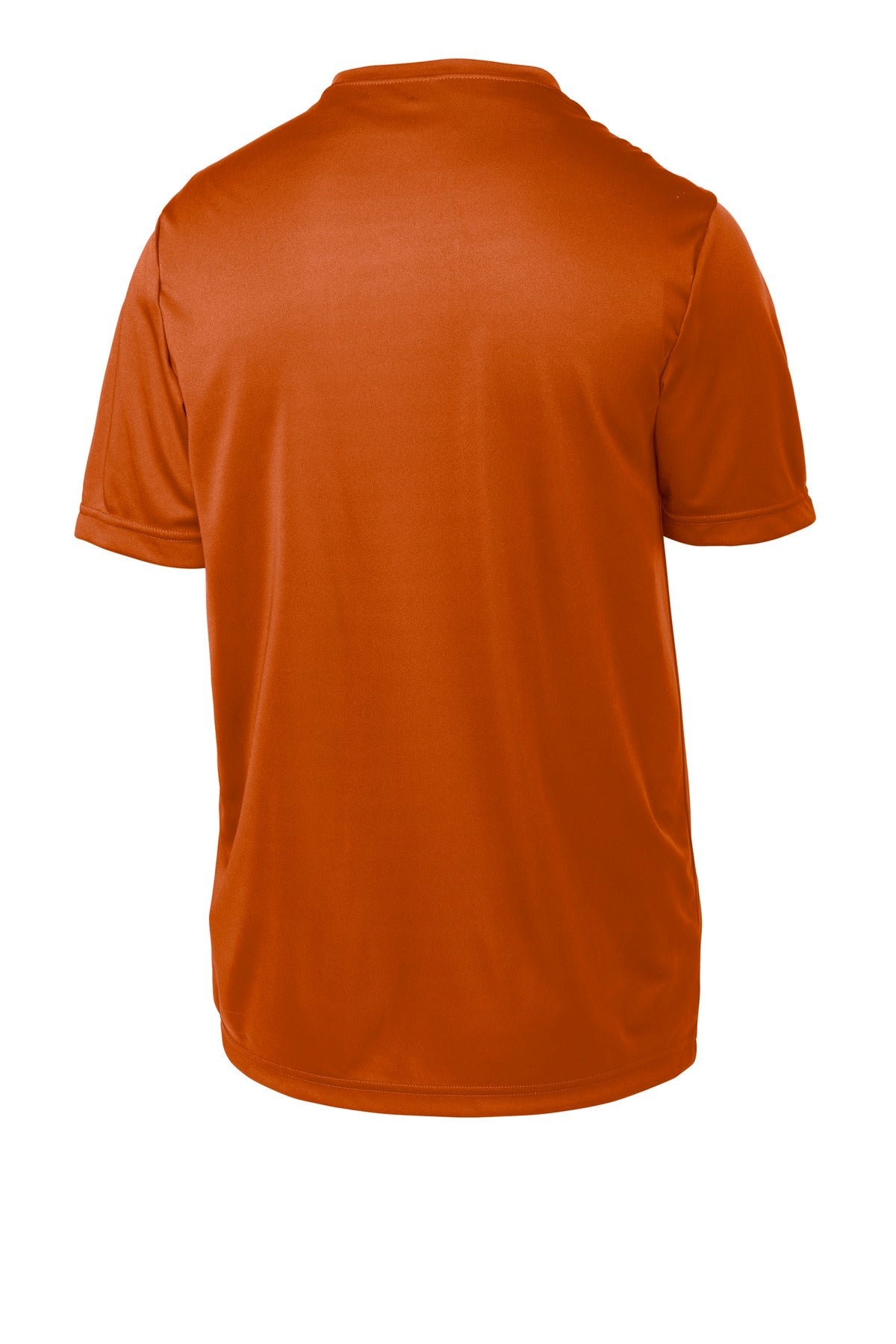 Rear View of Texas Orange Sport-Tek Youth PosiCharge Competitor Tee. YST350