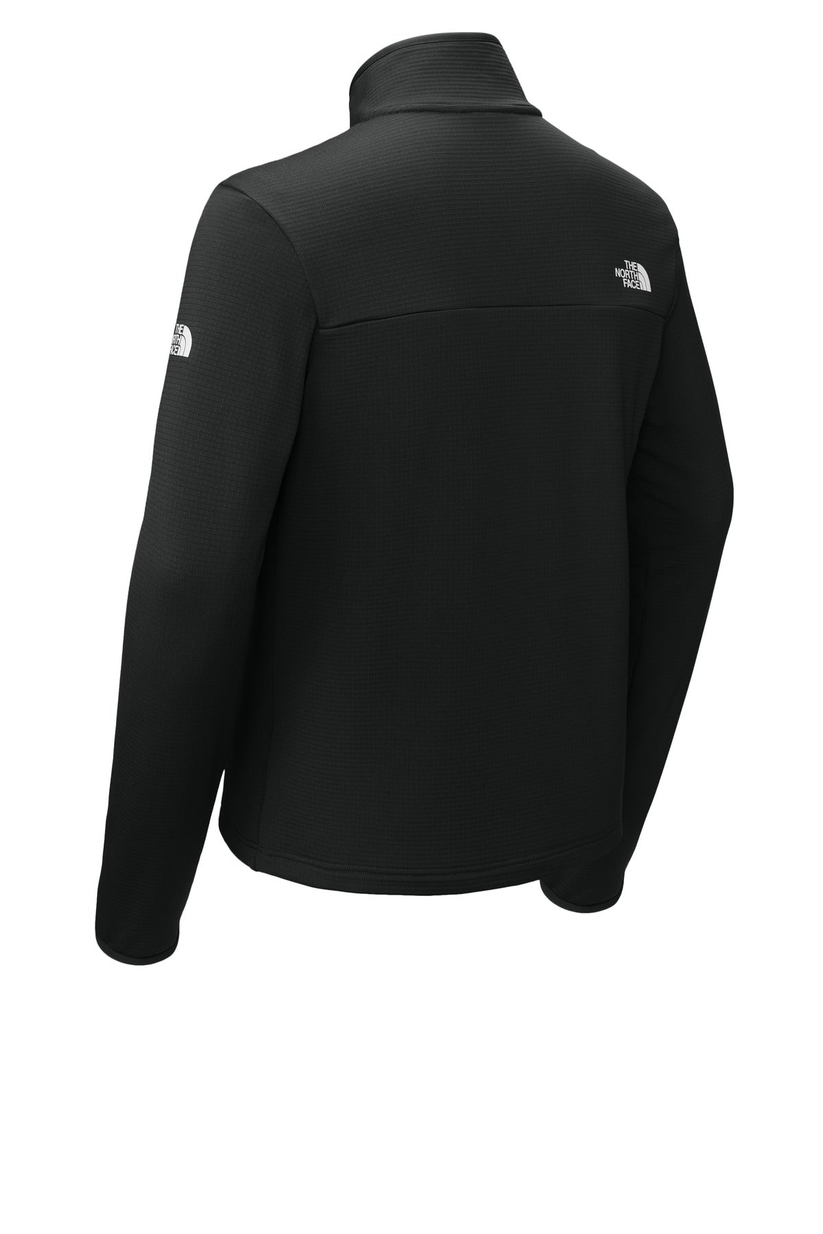 Rear View of TNFBlack The North Face Aim 1/4-Zip Fleece NF0A8ENJ