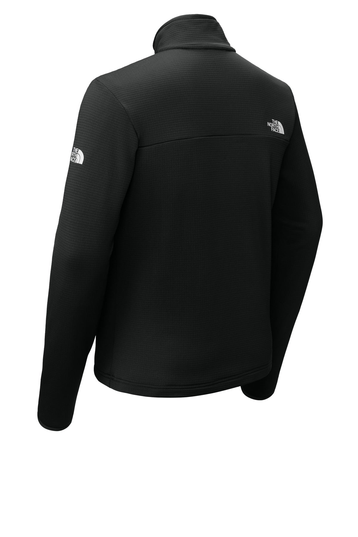 Rear View of TNFBlack The North Face Aim Full-Zip Fleece Jacket NF0A8ENK