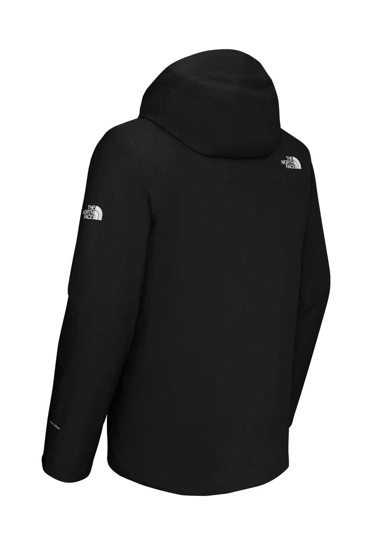 Rear View of TNFBlack The North Face Castle Valley Triclimate 3-in-1 Jacket NF0A8FQH