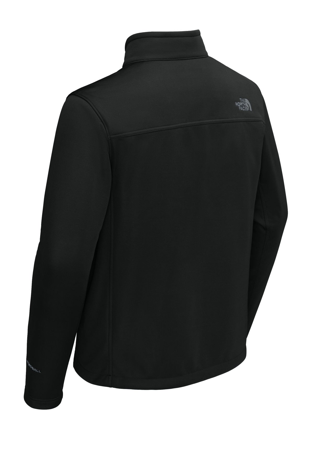 Rear View of TNFBlack The North Face Chest Logo Ridgewall Soft Shell Jacket NF0A88D5