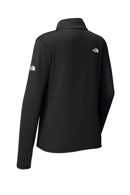 Rear View of TNFBlack The North Face Women's Aim Full-Zip Fleece Jacket NF0A8FQJ