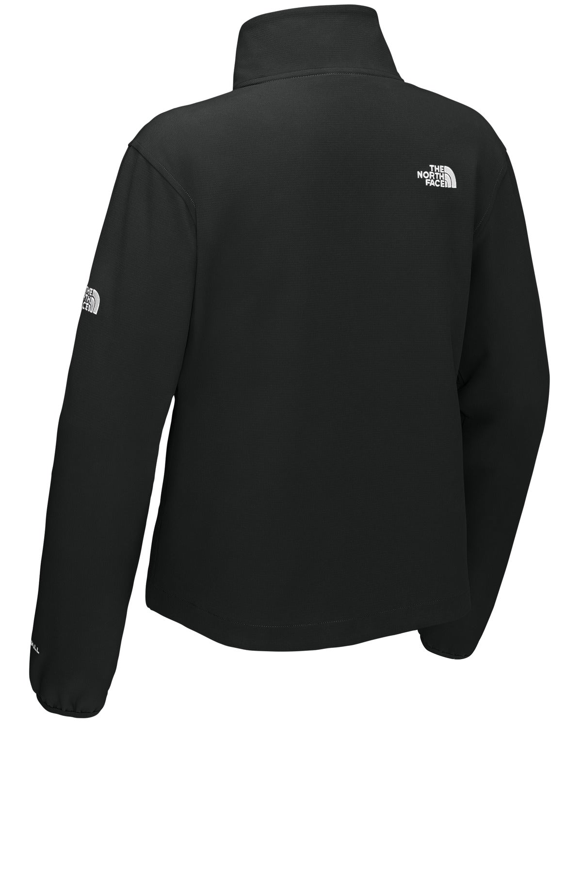 Rear View of TNFBlack The North Face Women's Edge Stretch Soft Shell Jacket NF0A8ENP