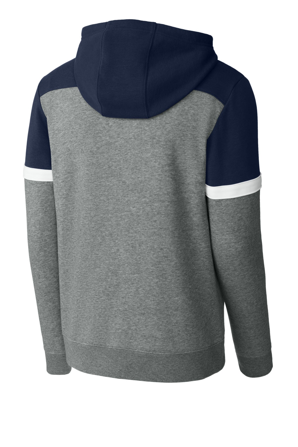 Rear View of TNv/VtgH Sport-Tek Drive Fleece Colorblock Hoodie STF205
