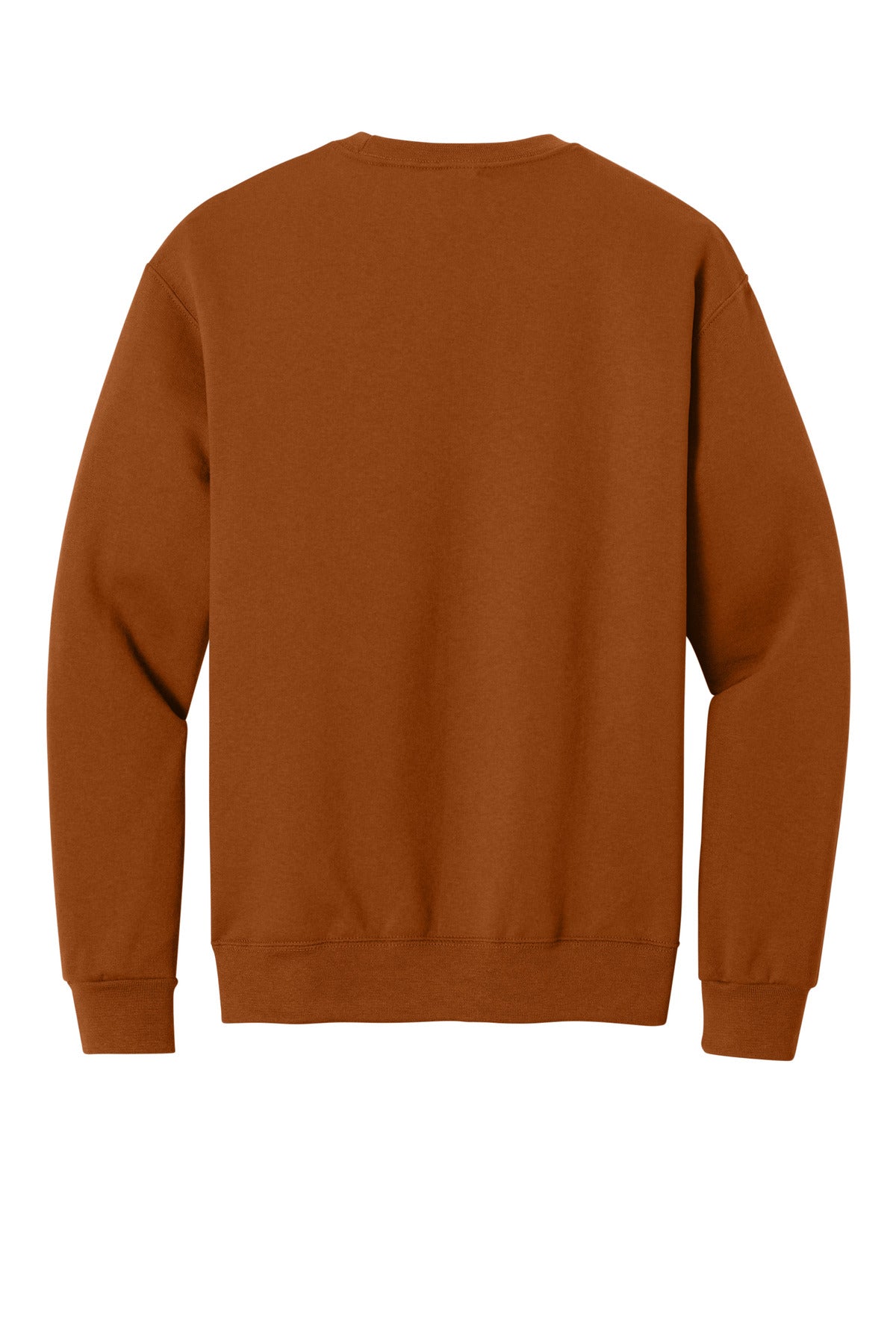 Rear View of TOrange Jerzees - NuBlend Crewneck Sweatshirt. 562M
