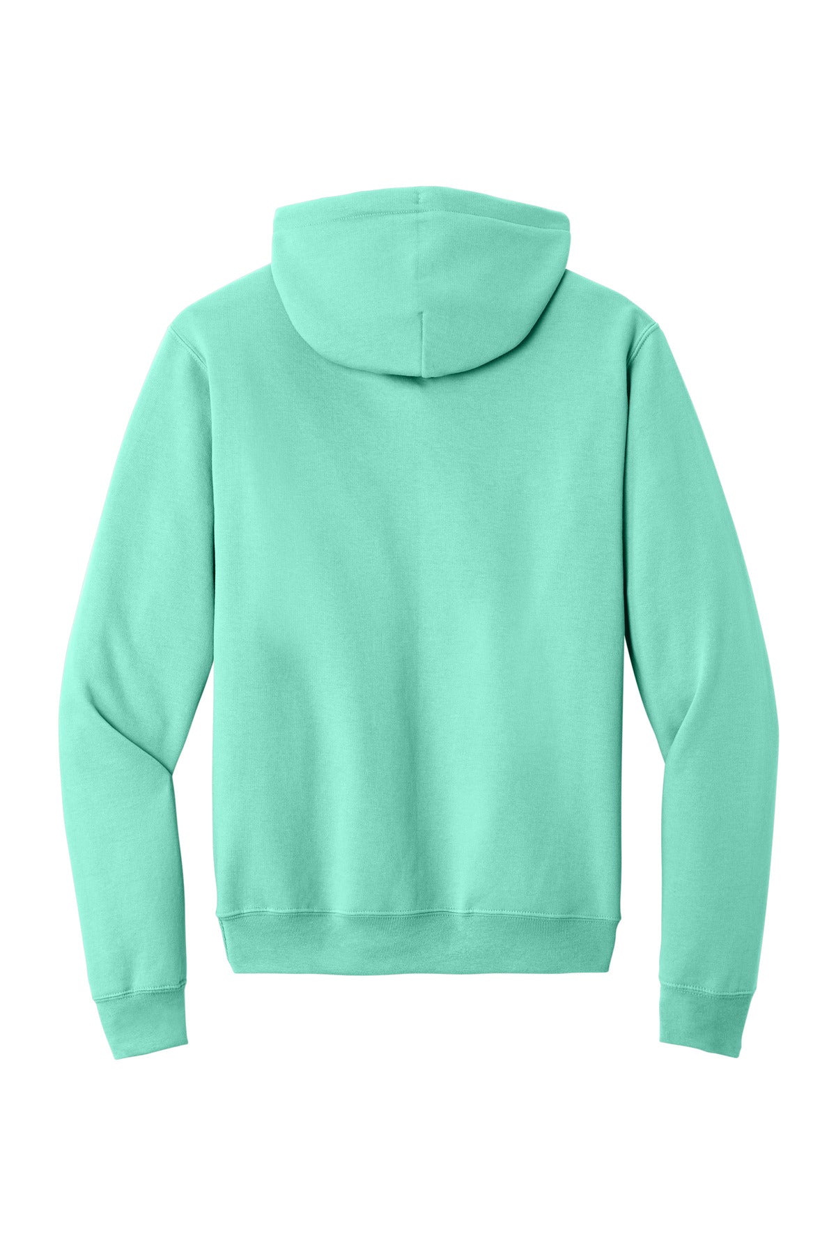 Rear View of TrCeladon Port & Co Core Fleece Pullover Hooded Sweatshirt. PC78H